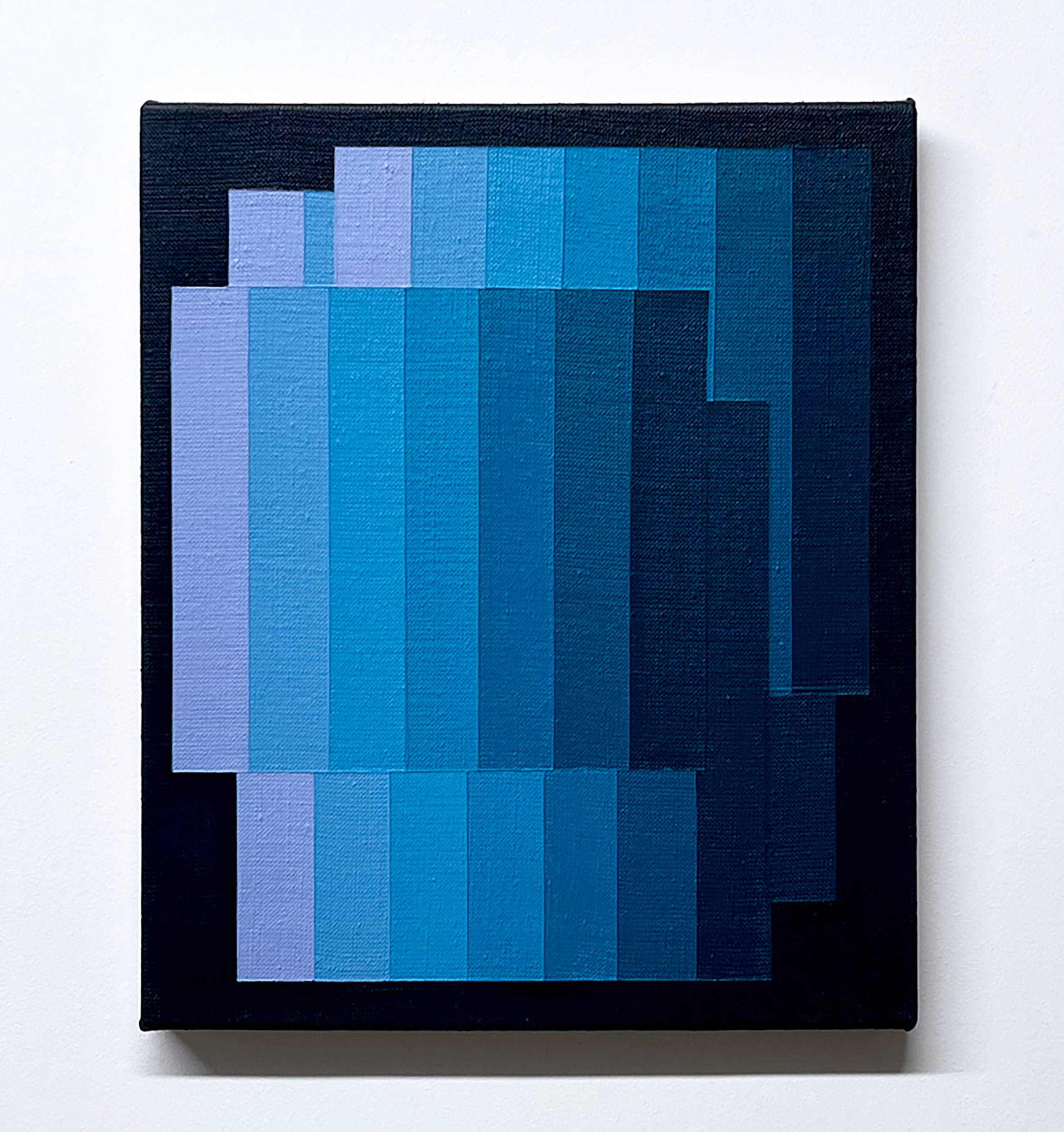 Machbands (chroma) LXXXVI, 31cm x 25cm, acrylic on linen
