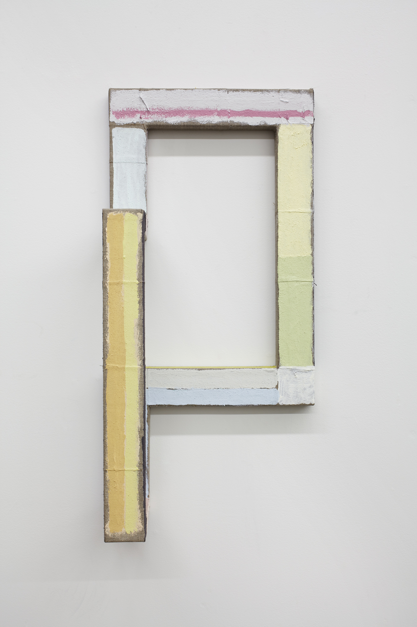 Do Like Free, 2016Steel wrapped with linen, acrylic paint24" x 11" x 6"