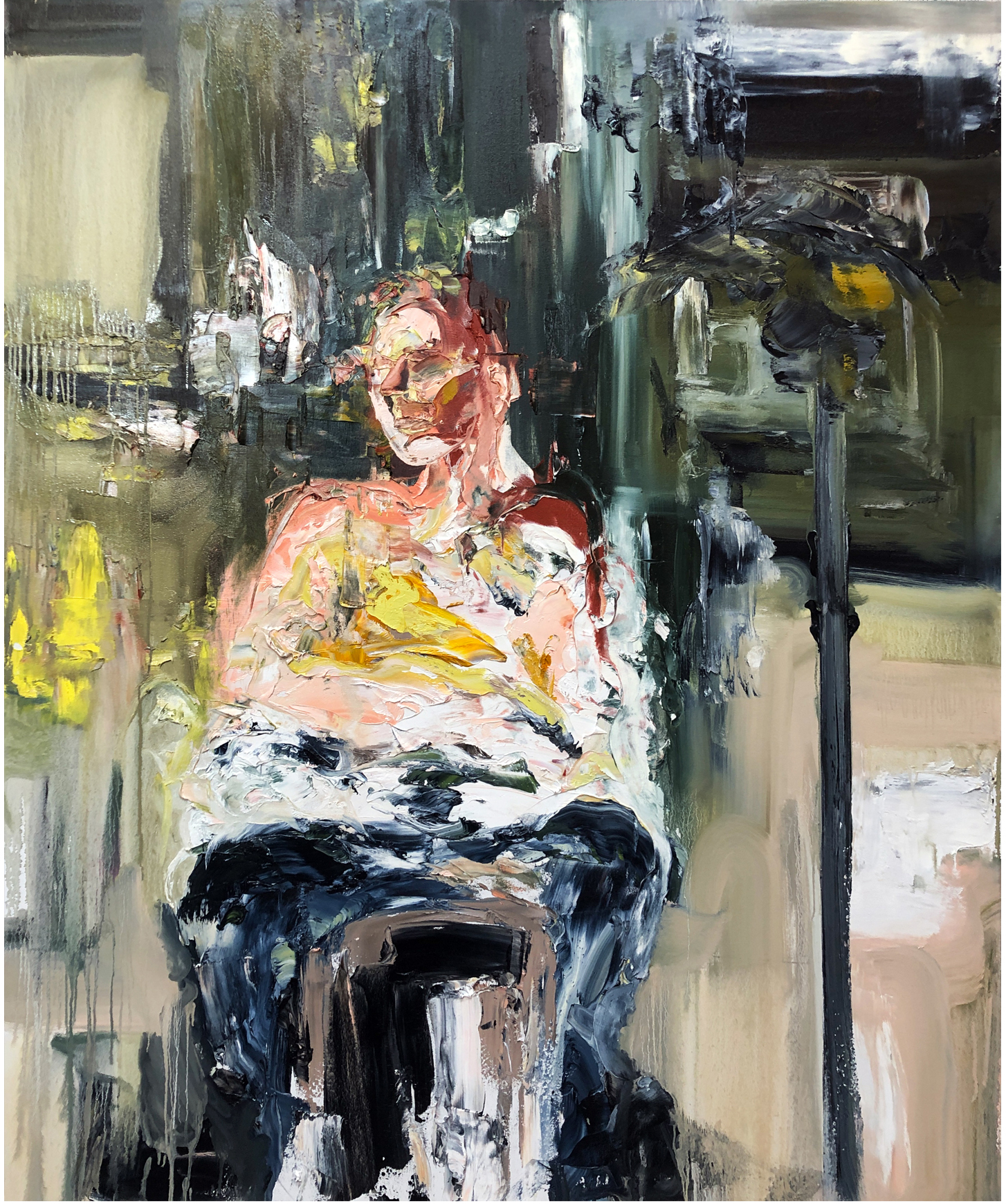 24. Untitled 2019 oil on canvas 72 x 60’ inches