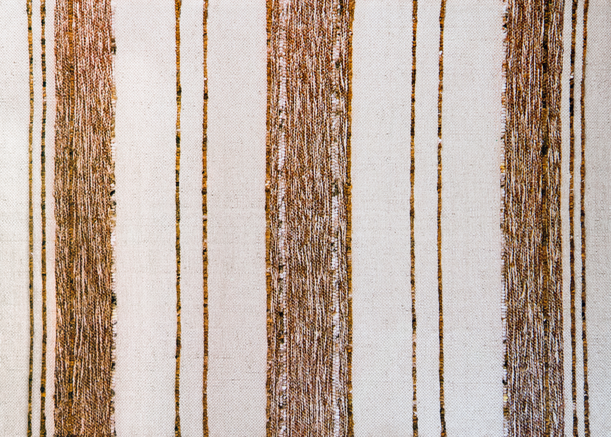 Handwoven wool rug. Serial production. 1980's