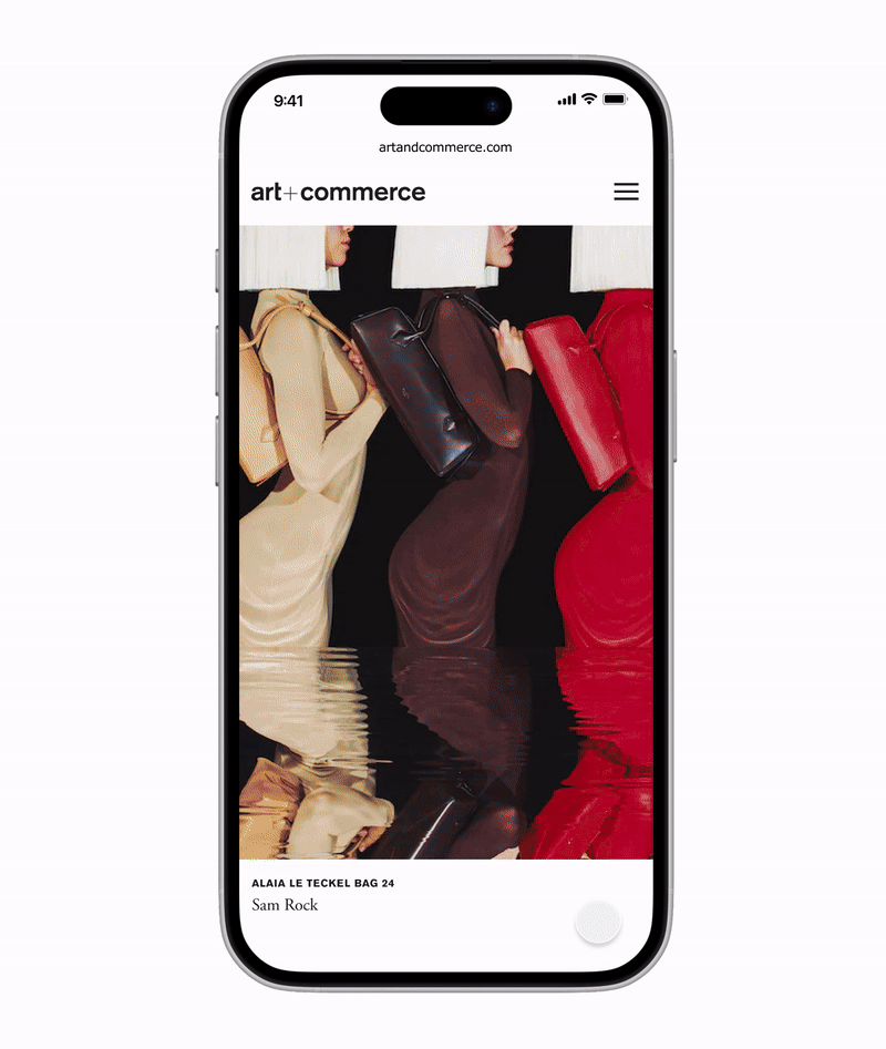 ART + COMMERCE WEBSITE