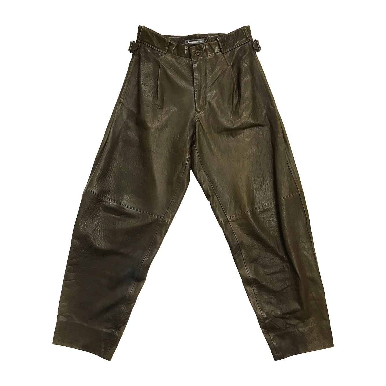 ISSEY MIYAKE MEN AW87 LEATHER PANTS - SEA.LAM ARCHIVE