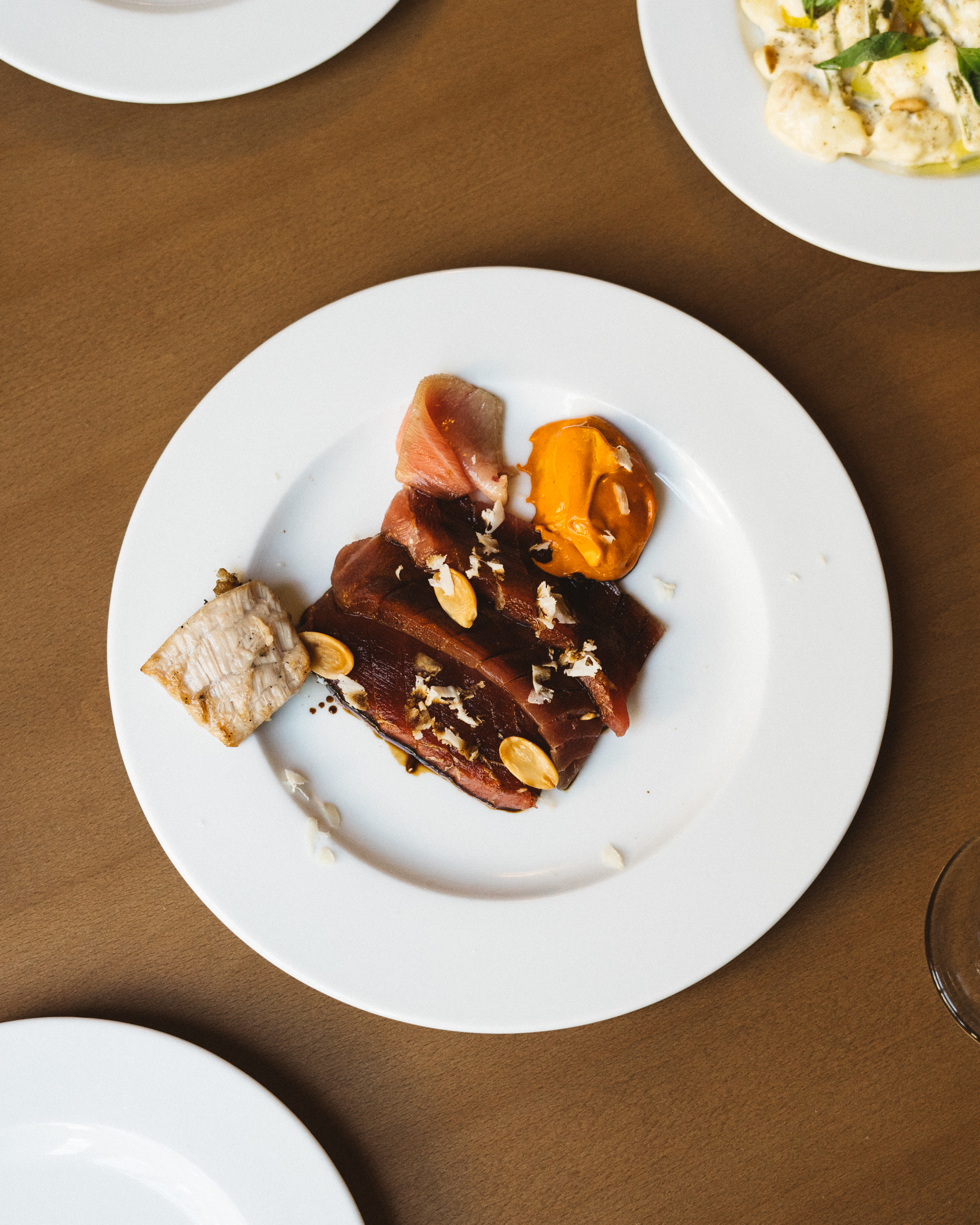 Fresh red fin tuna with harissa, Bodega Bonay