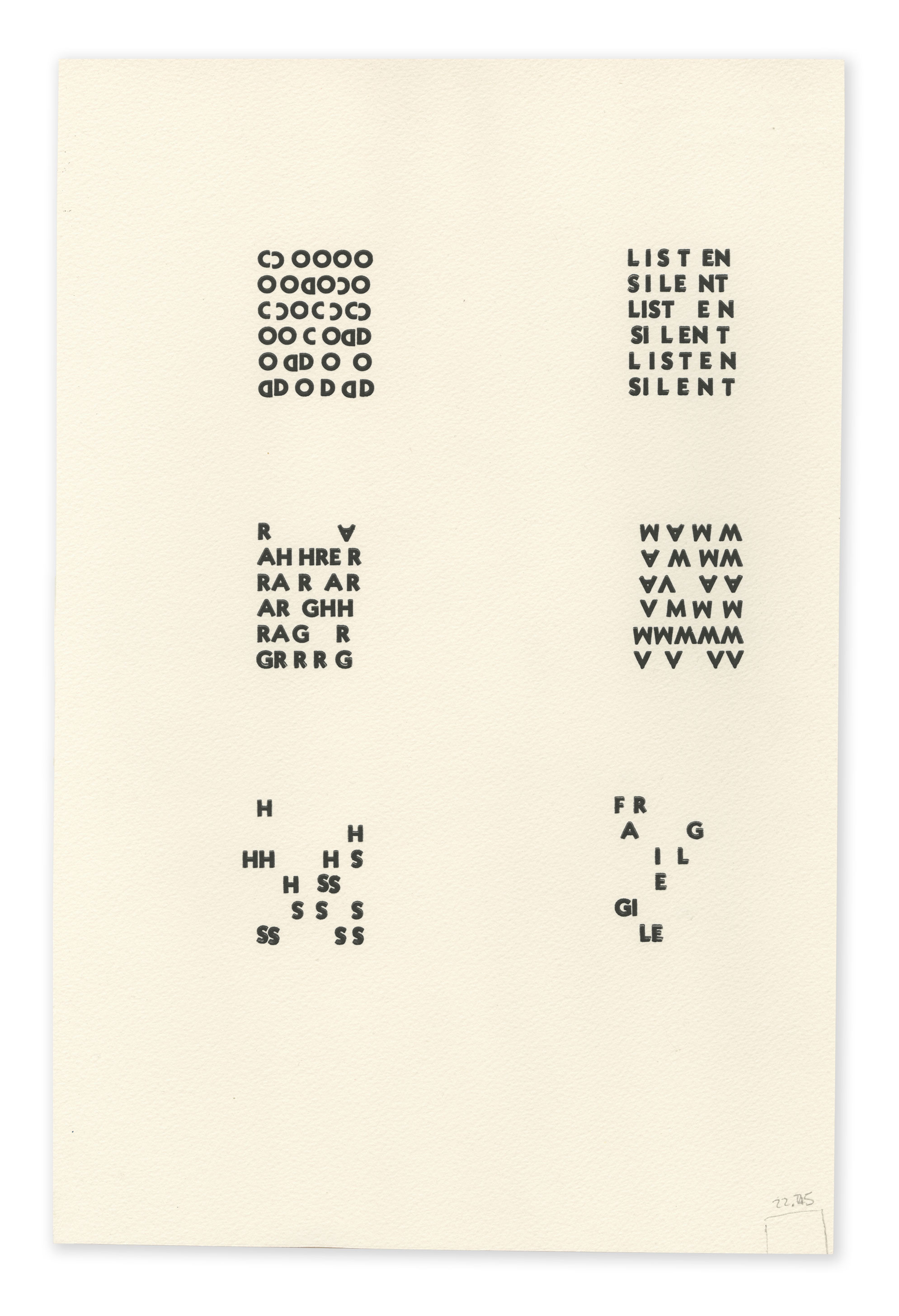 Anagram, 13x19 in, 2015