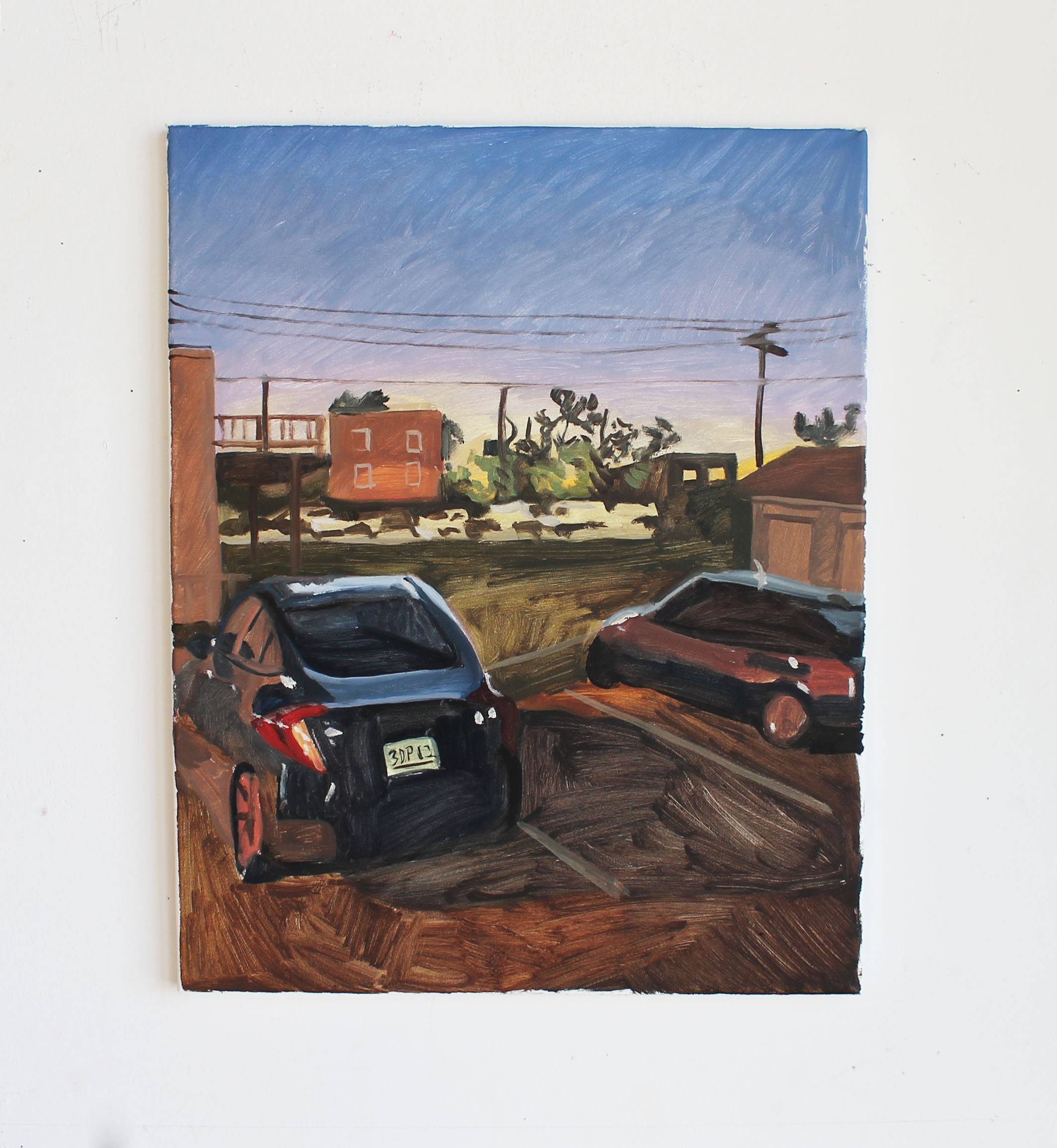 parking lot in essex / oil on canvas / 2019