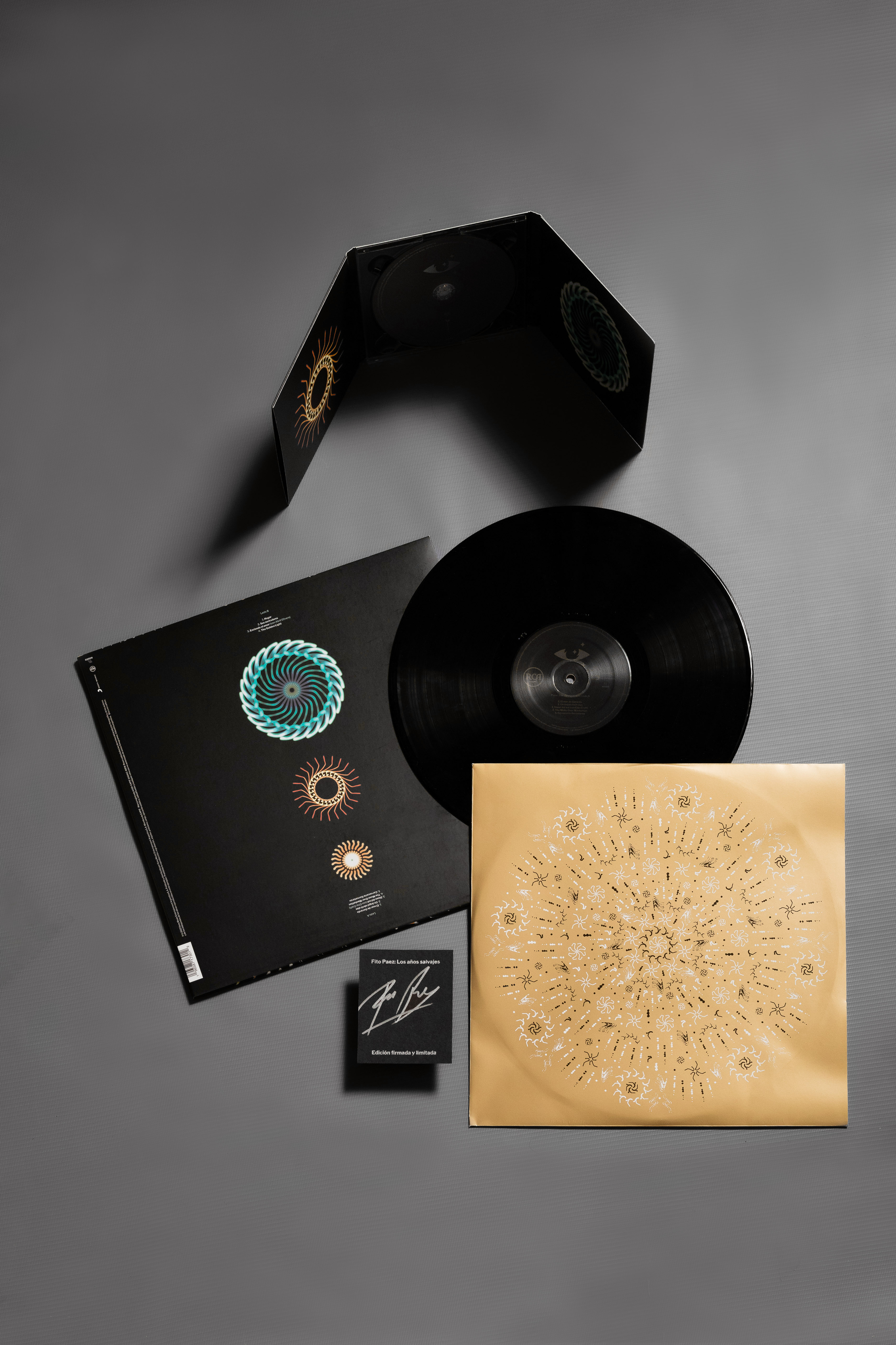 Vinyl Ed. inner sleeve print in gold Pantone spot ink
