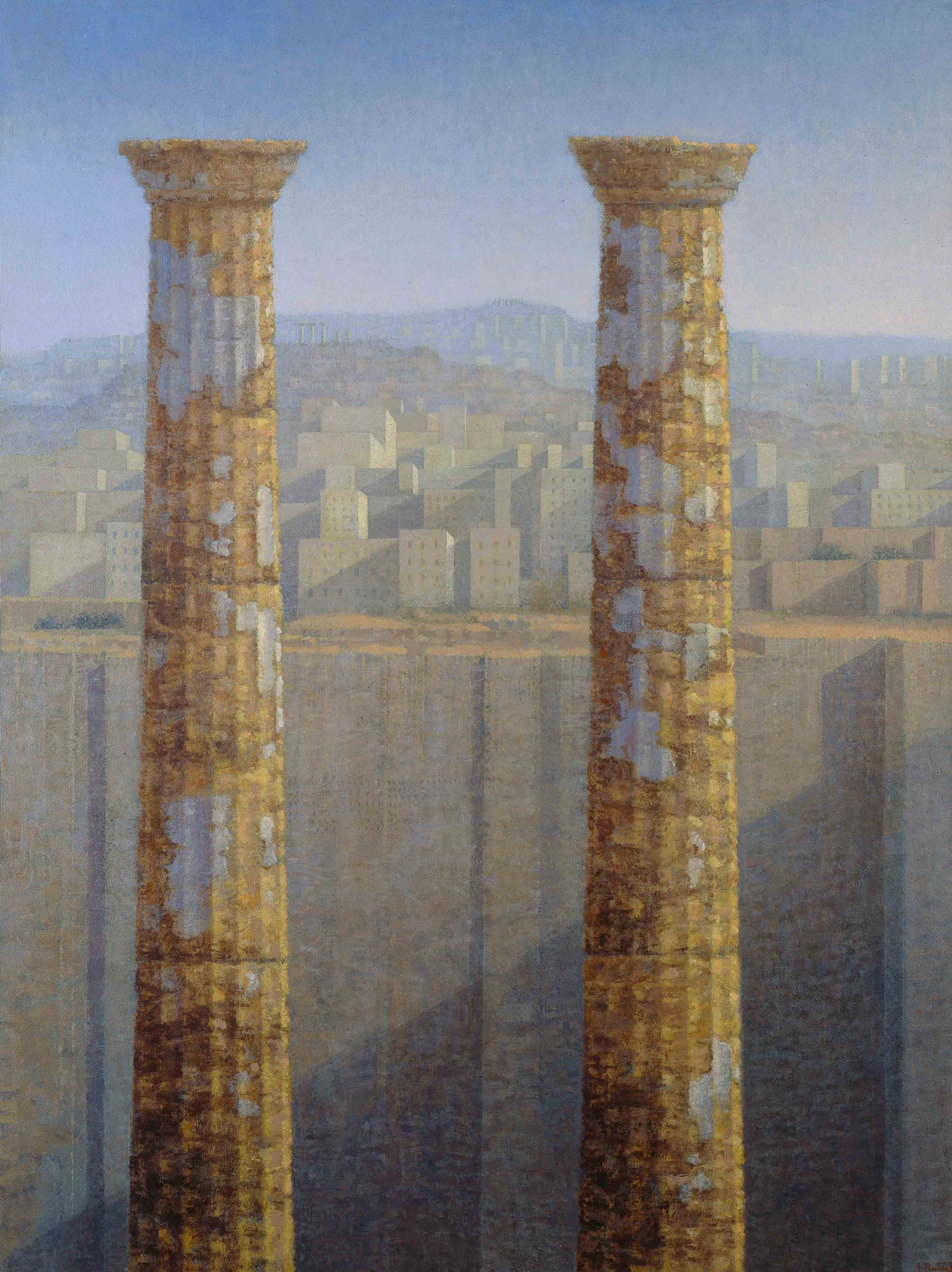 Agrigento, 1997, olio su tavola, 130 x 97 cm