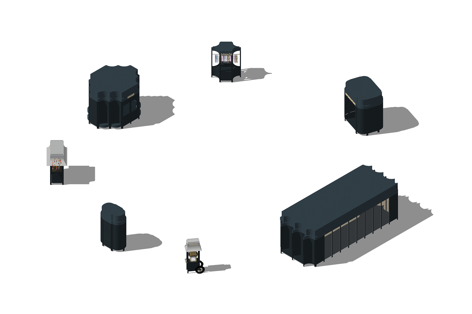 Seven types of kiosk