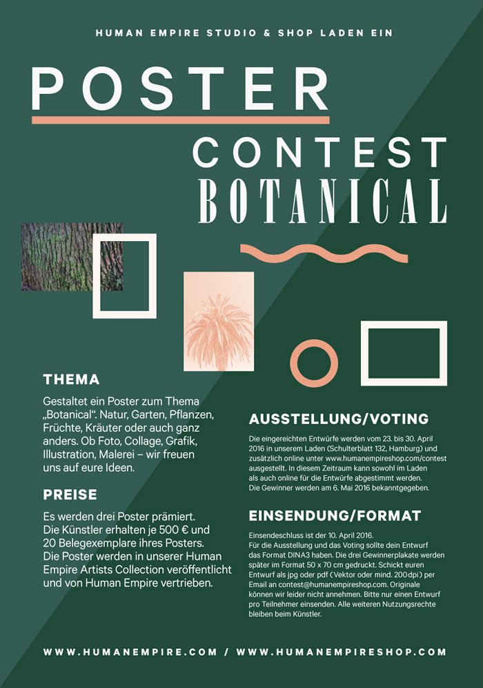 Botanical Poster Contest Human Empire Studio