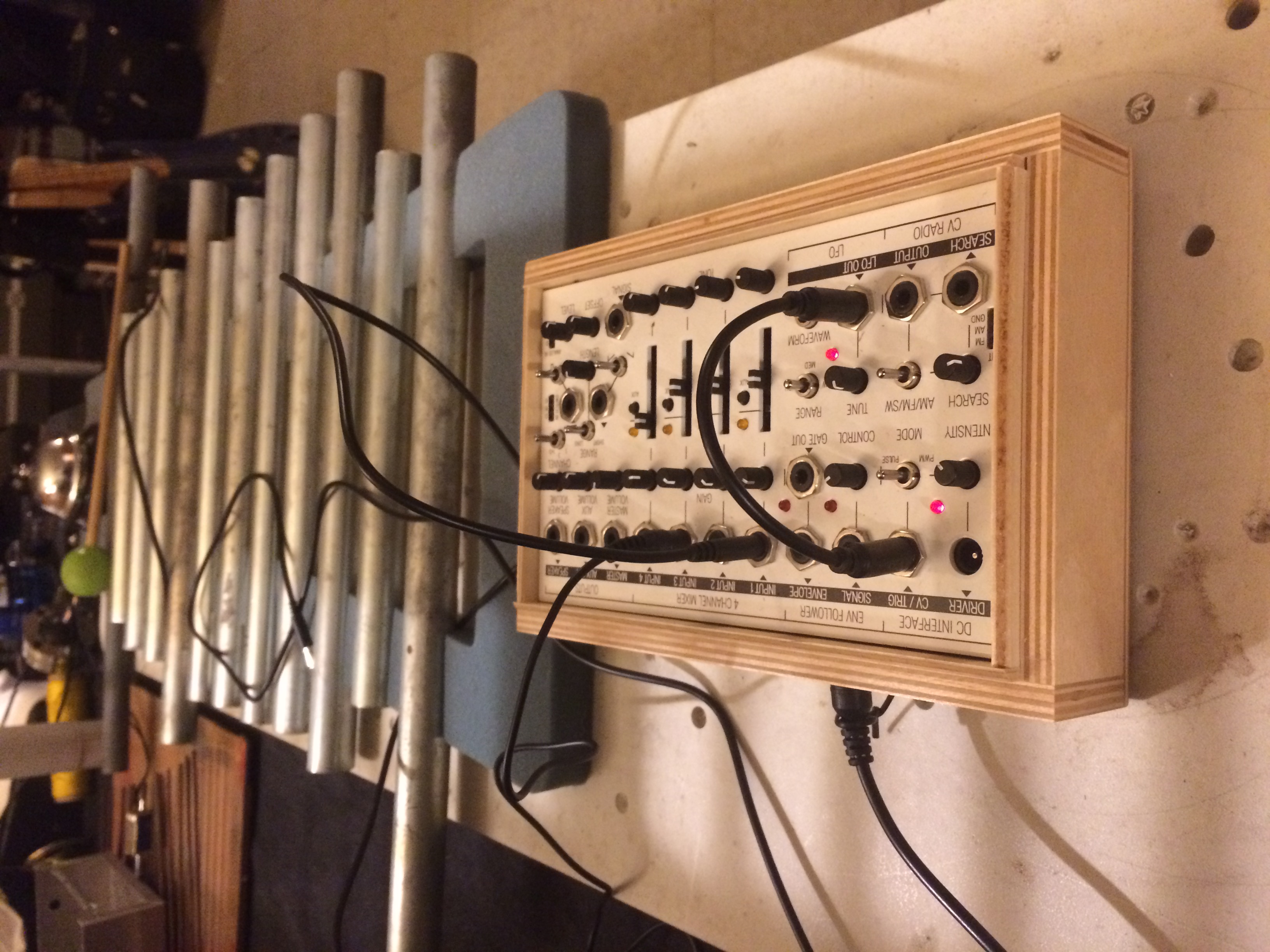 2018 "Koma Field Kit and metal pipes. The heart of my electro-acoustic rig." -Nate