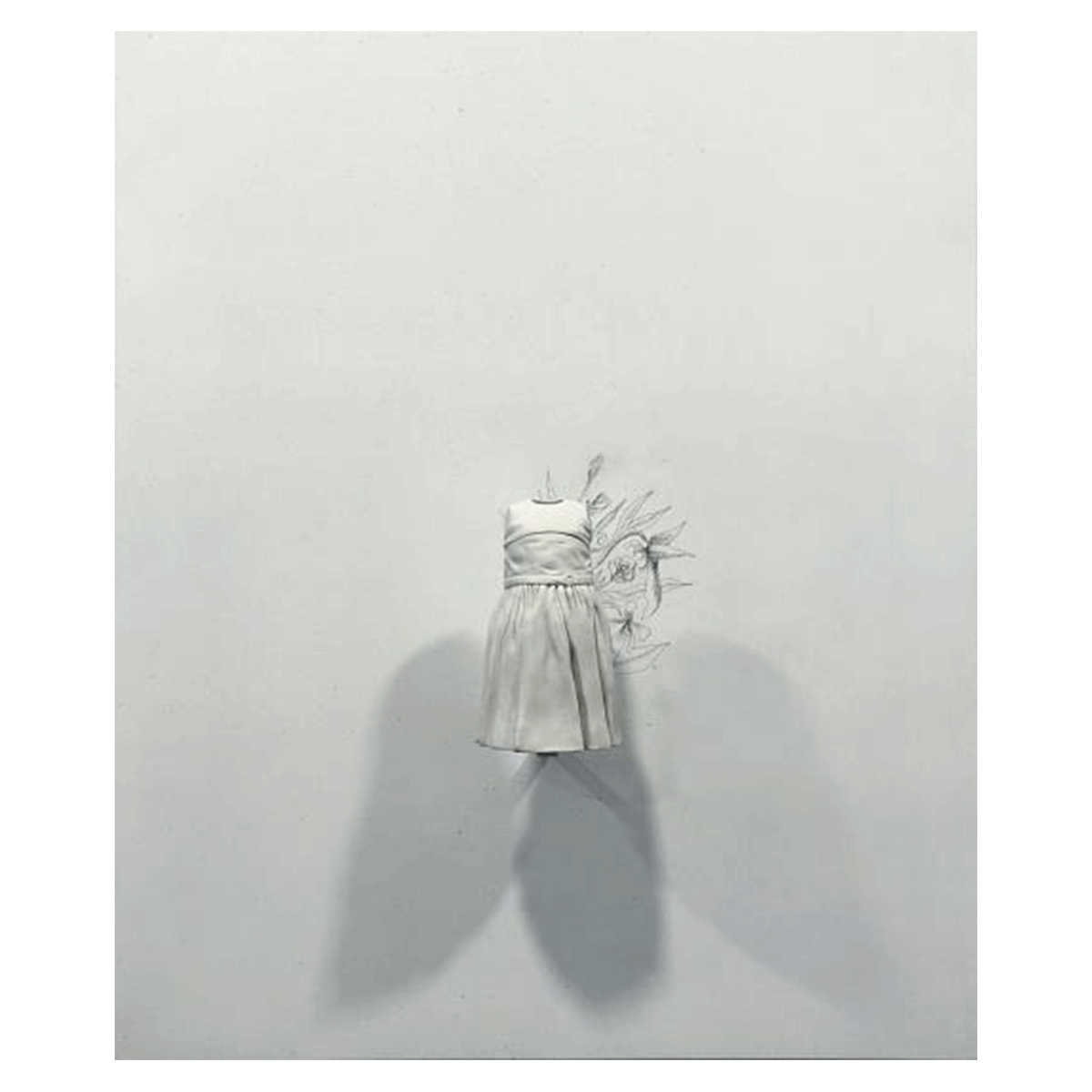 Alicia, dentro del vestido
