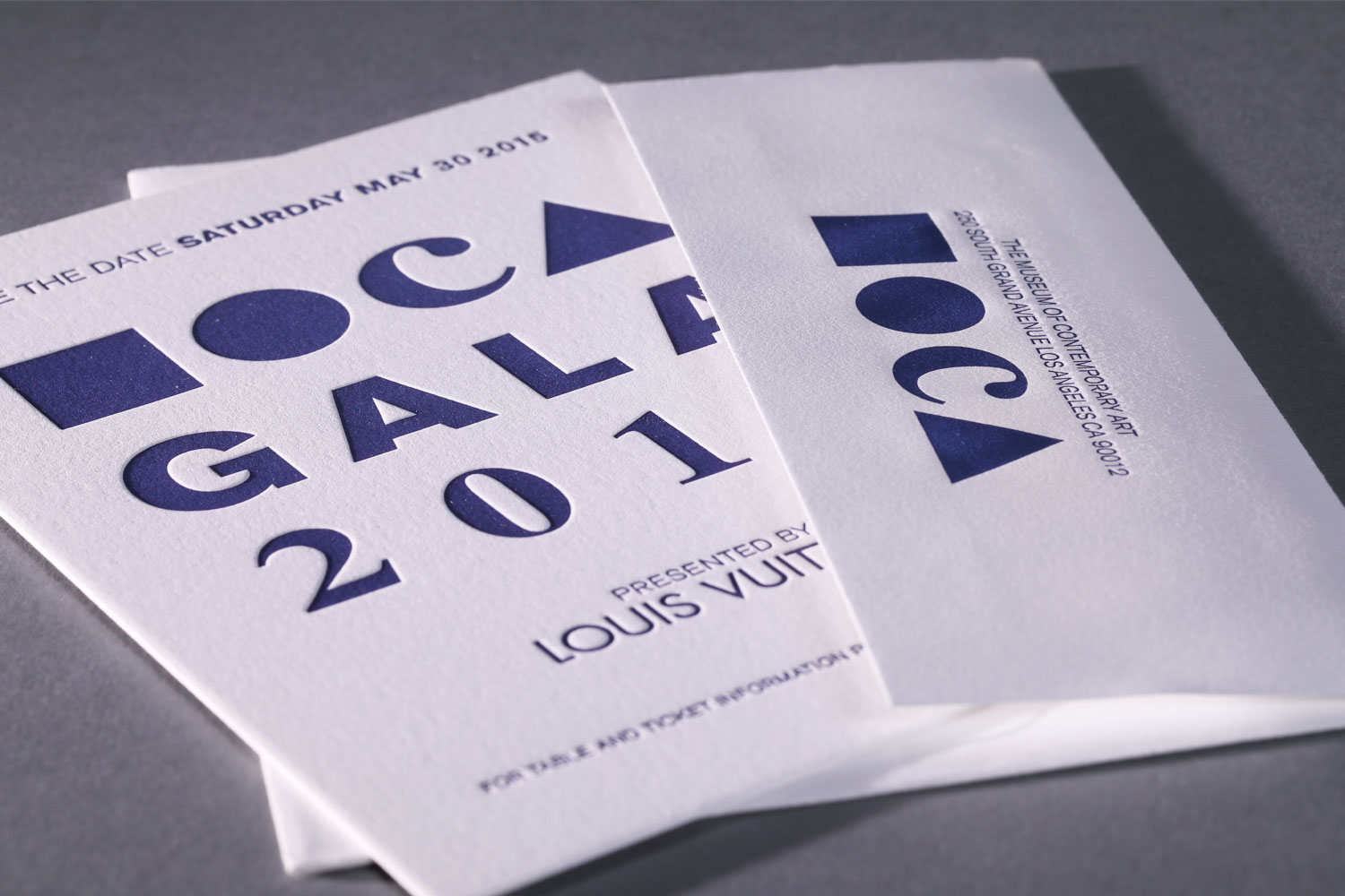 LETTERPRESSMOCA Gala invitation