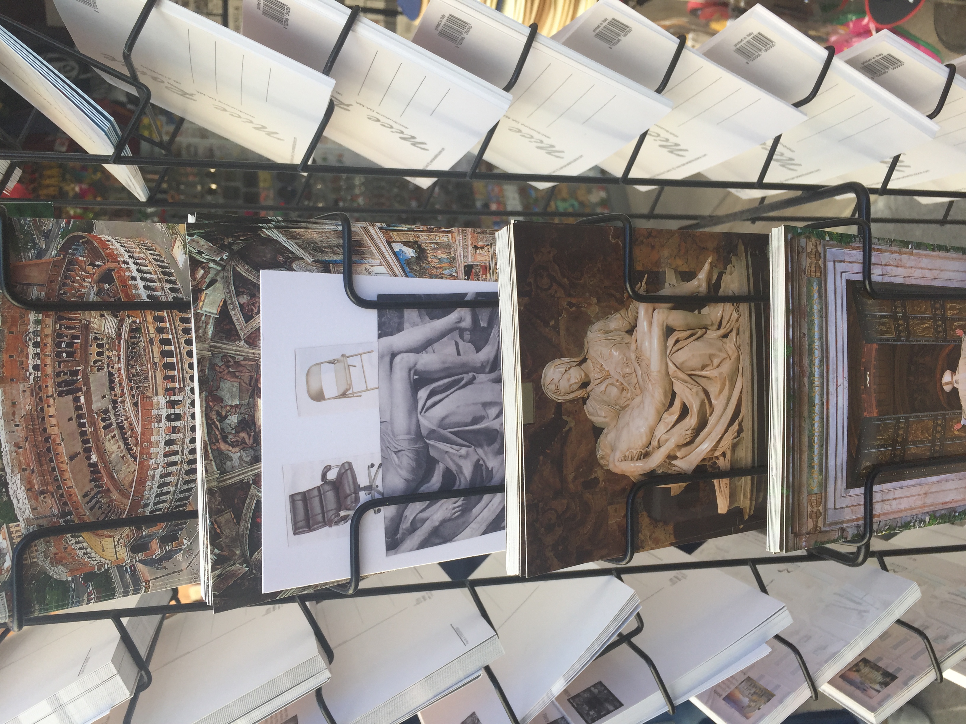 I left this card at a tourist shop near Saint Peter's