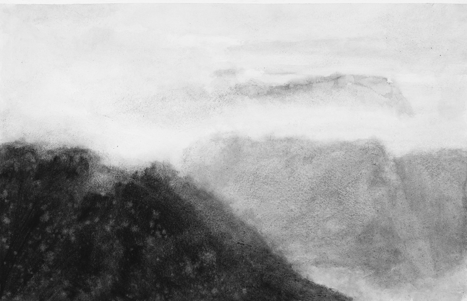 Vallée, brumegouache on paper32,5 x 50 cm, 2022