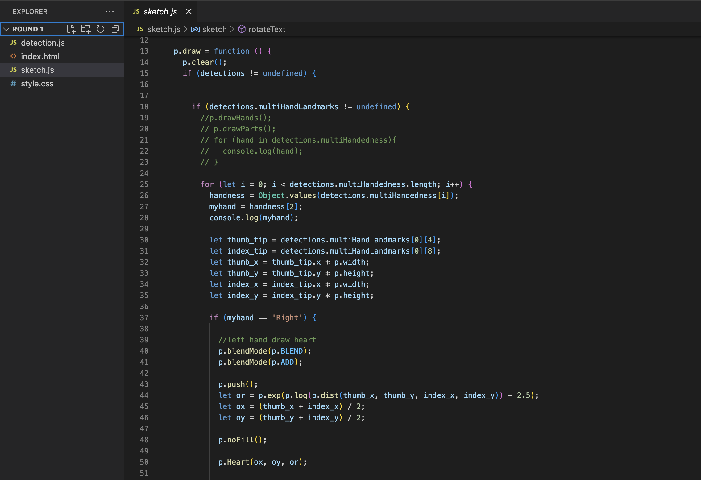 p5.js for interaction