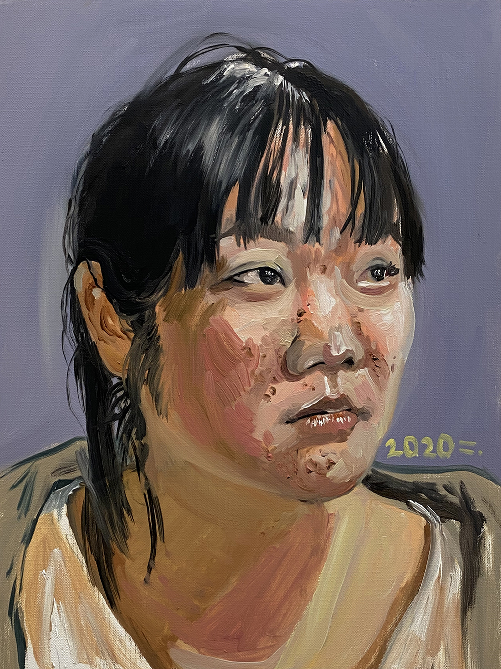  최가은, 2020, oil on paper, 32*24(cm)