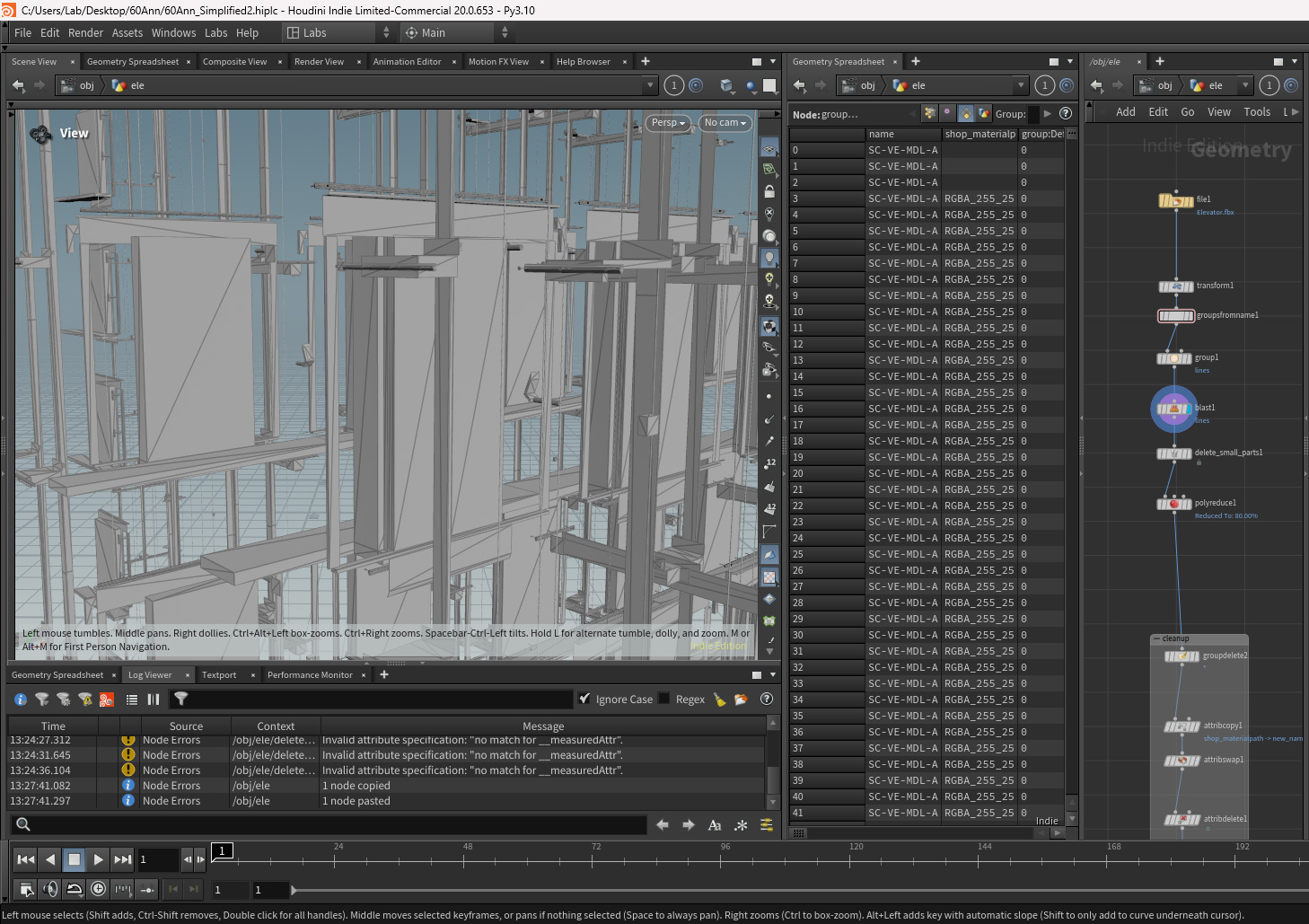 Houdini organizes metadata as attributes for export control