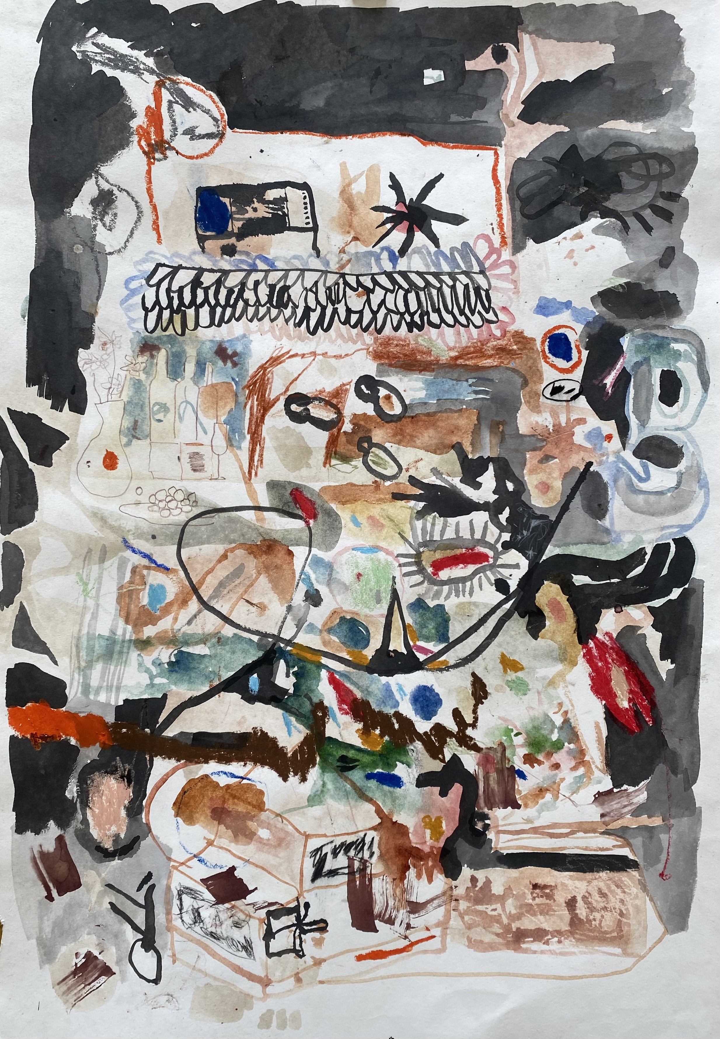 Ensaio | Técnica mista sobre papel | 90cm x 60cm | 2023