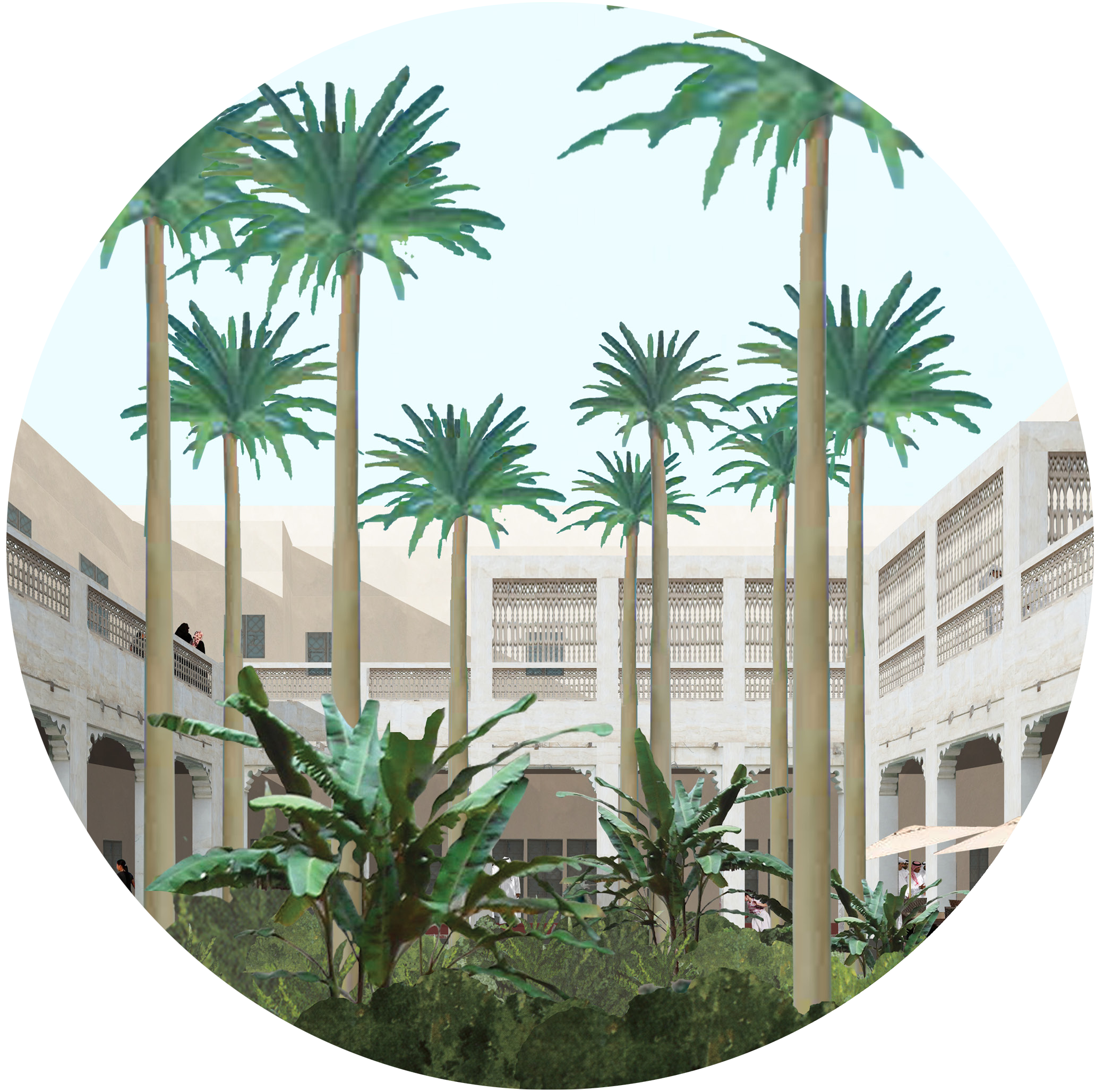 Al Asmakh | Anchoring and protecting historic courtyards