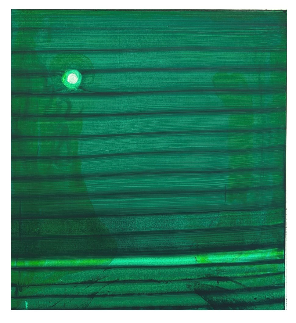 moon I / 60 x 55 cm / oil on canvas / Andreas Lech 2024