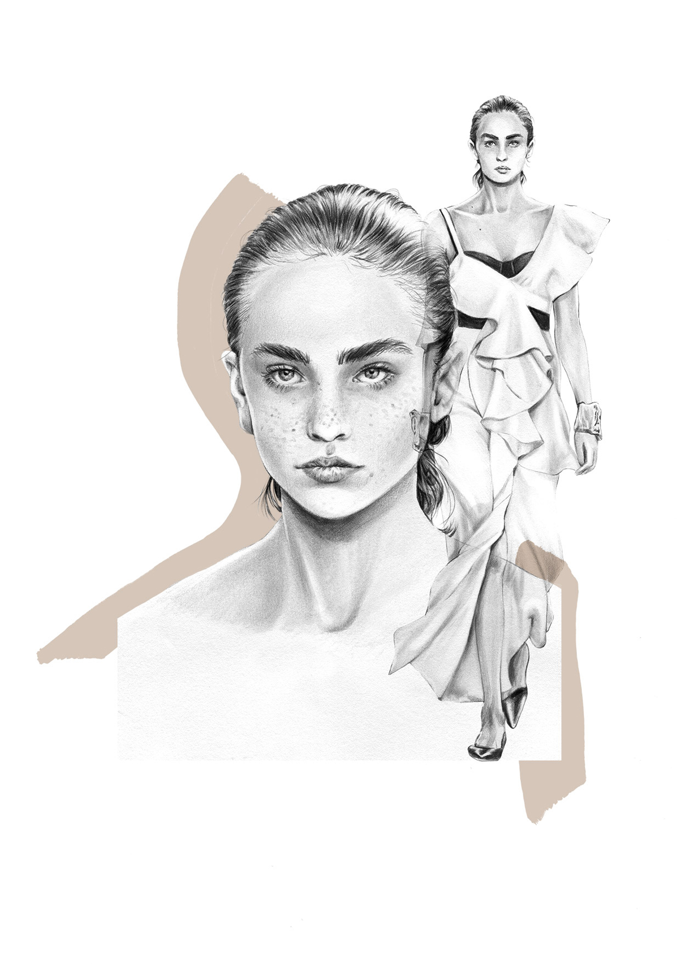 Fashion week 2018 Ewelina Dymek Illustration