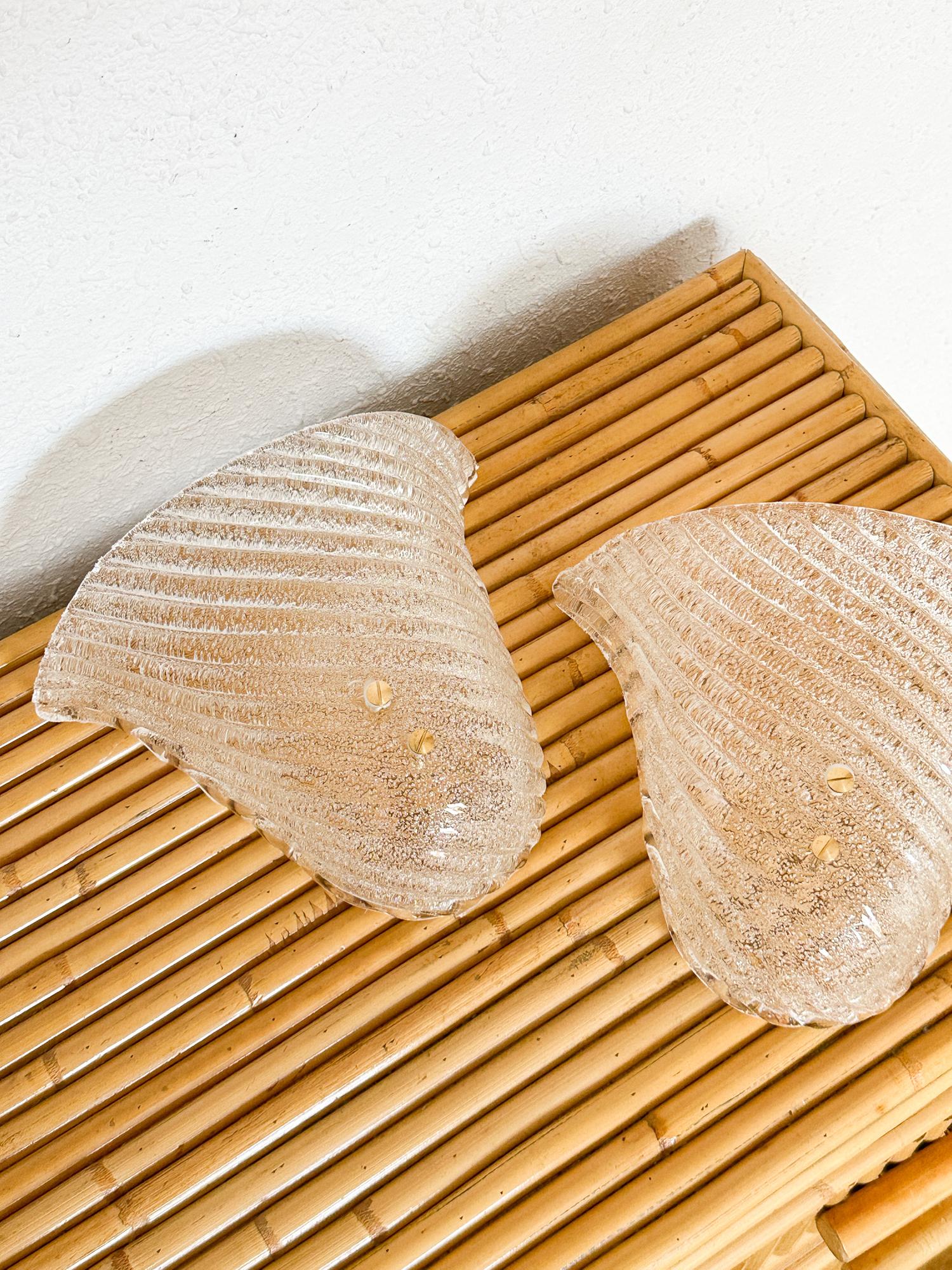 Wavy Murano Sconces 1960s