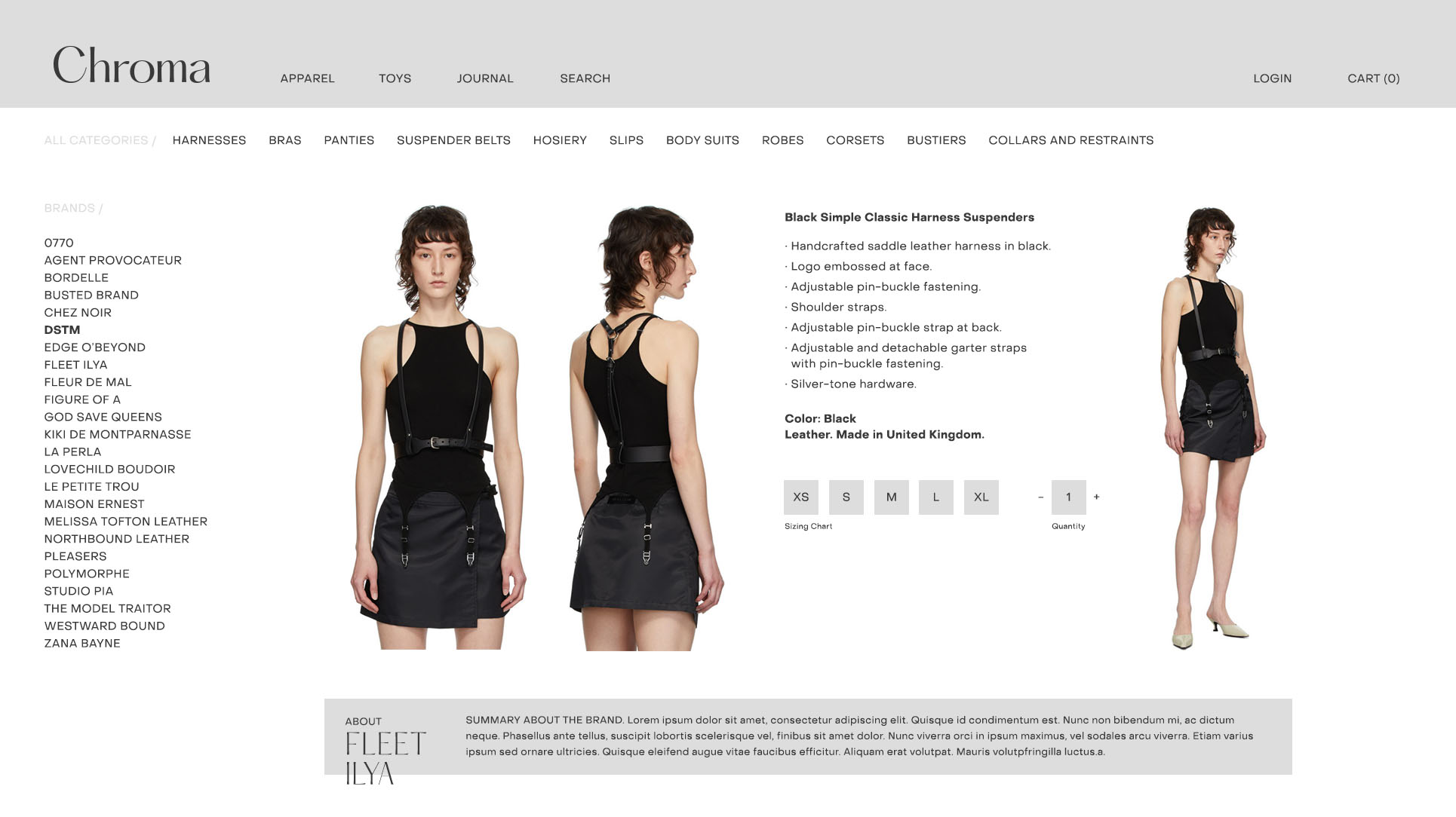 Chroma retail website design
