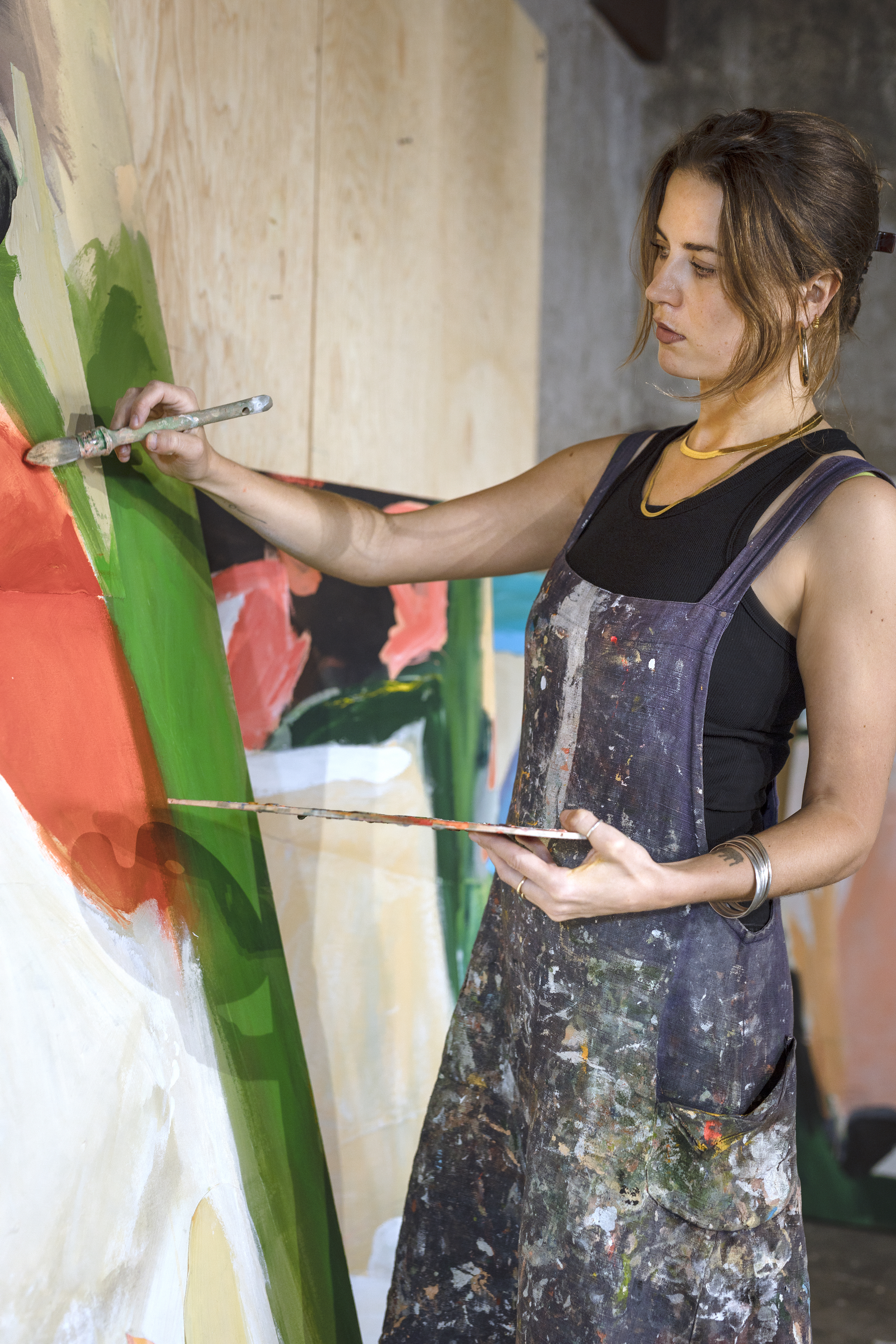 Molly in the studio at JO-HS. 