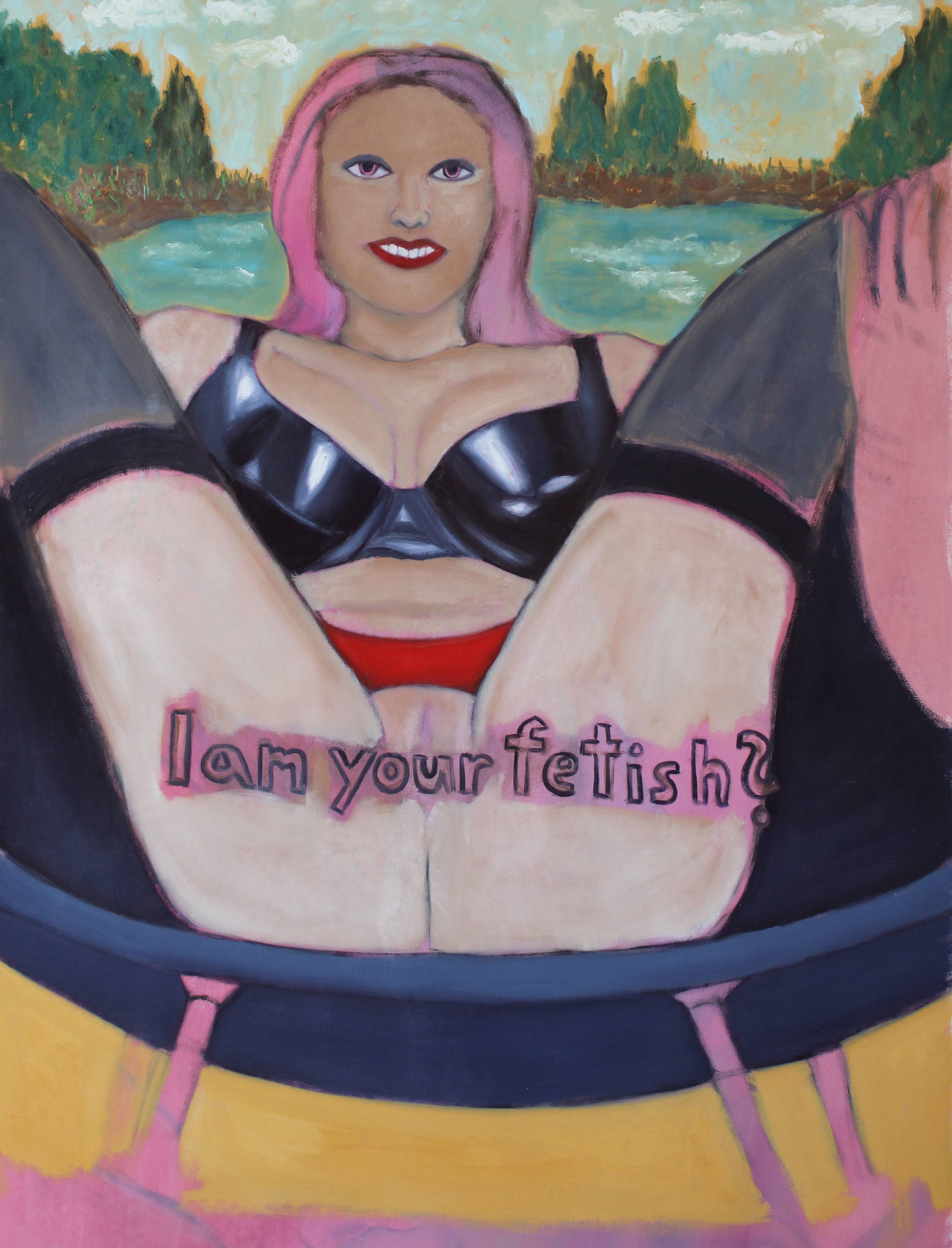 Fetish, Oil on canvas, 135x85 cm, 2022