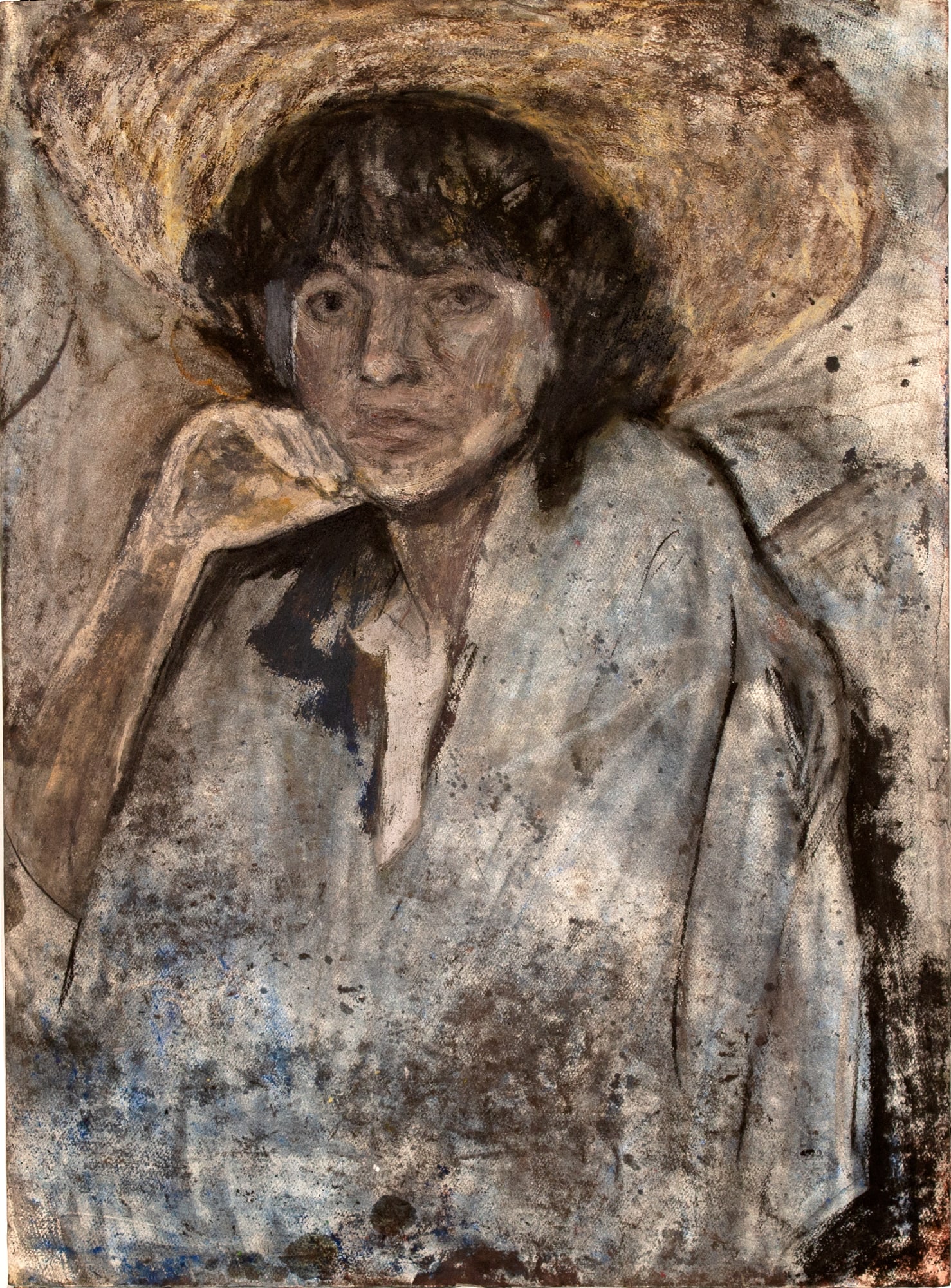 Untitled, 2018  mixed media on paper, 76 x 56 cm  Private collection 