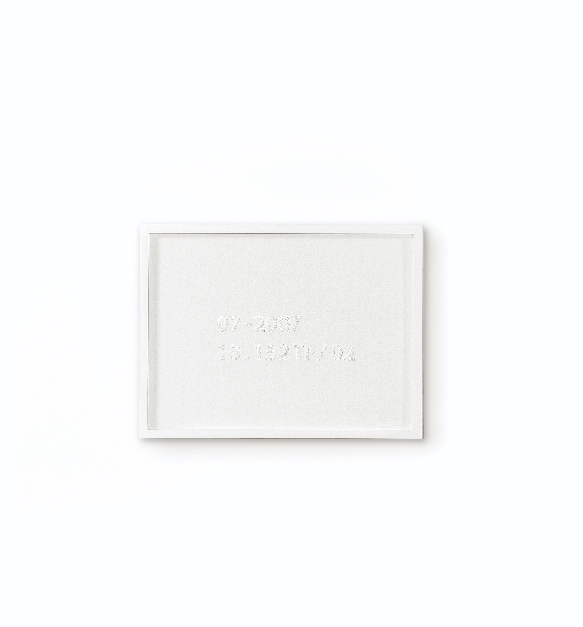  Expiration Date (07-2007), 2007 . Perforation on paper .  21 x 30 cm