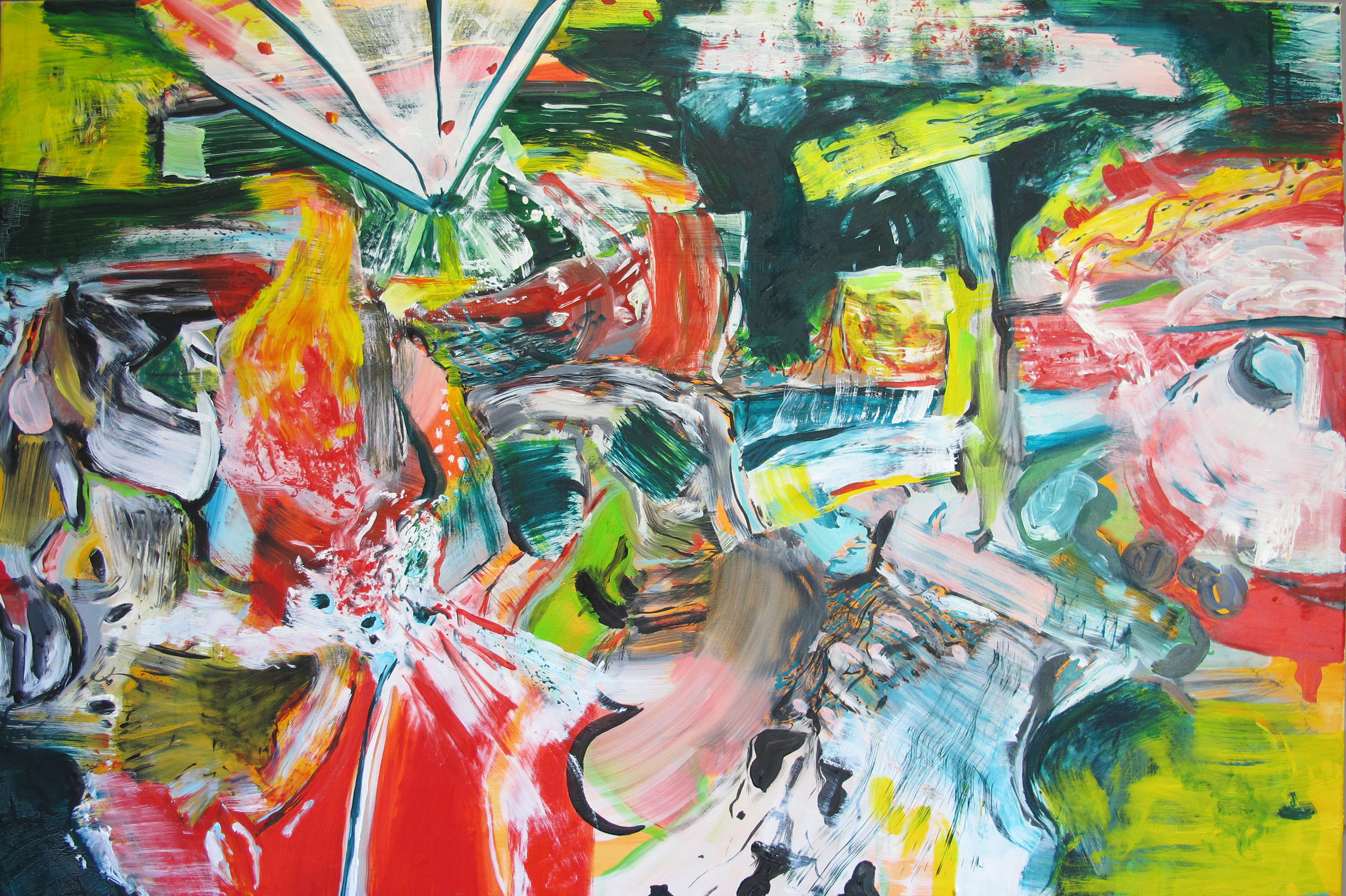 "Untitled", 2015. Oil on canvas, 80 x 120 cm