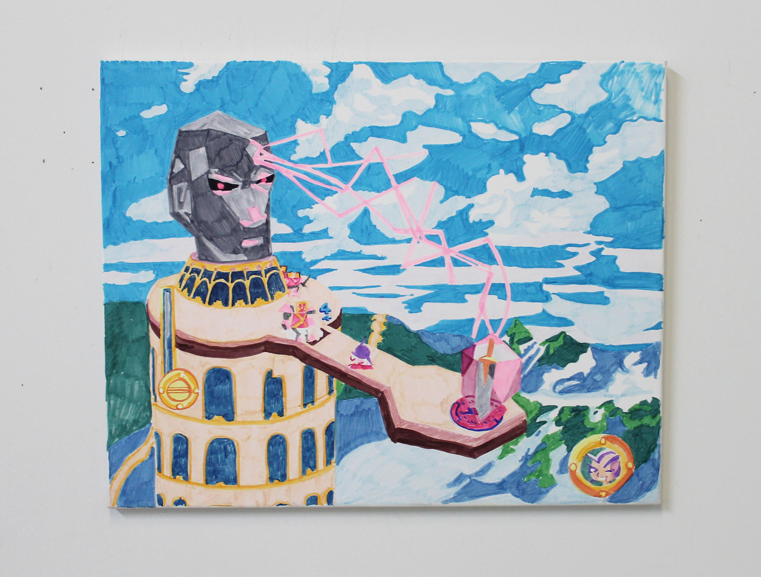 untitled / marker on canvas / 2017