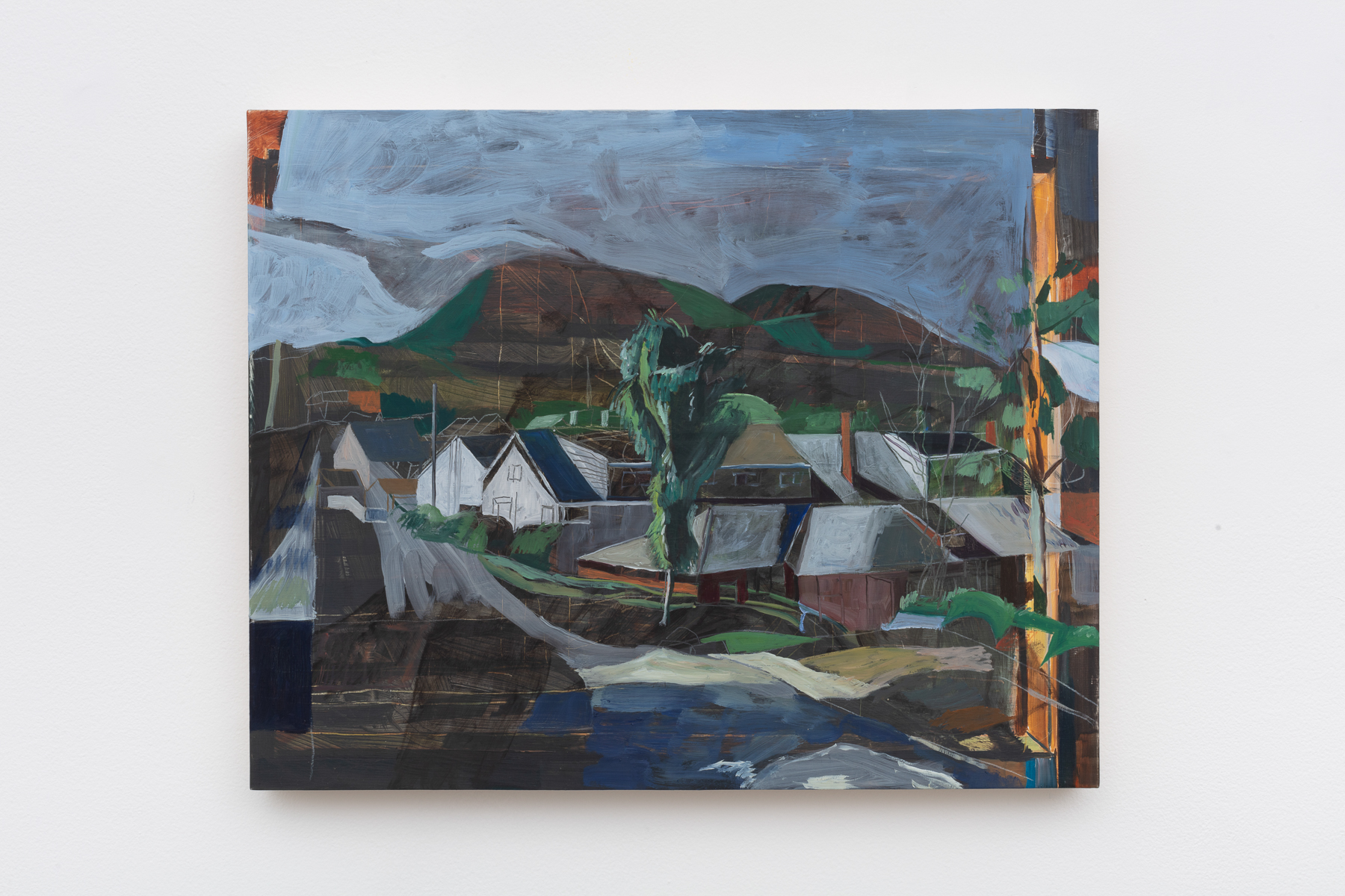 Jay Stern
Bay View Street, Camden, Maine, 2024
Oil on Panel
16 x 20 in. | 40.6 x 50.8 cm