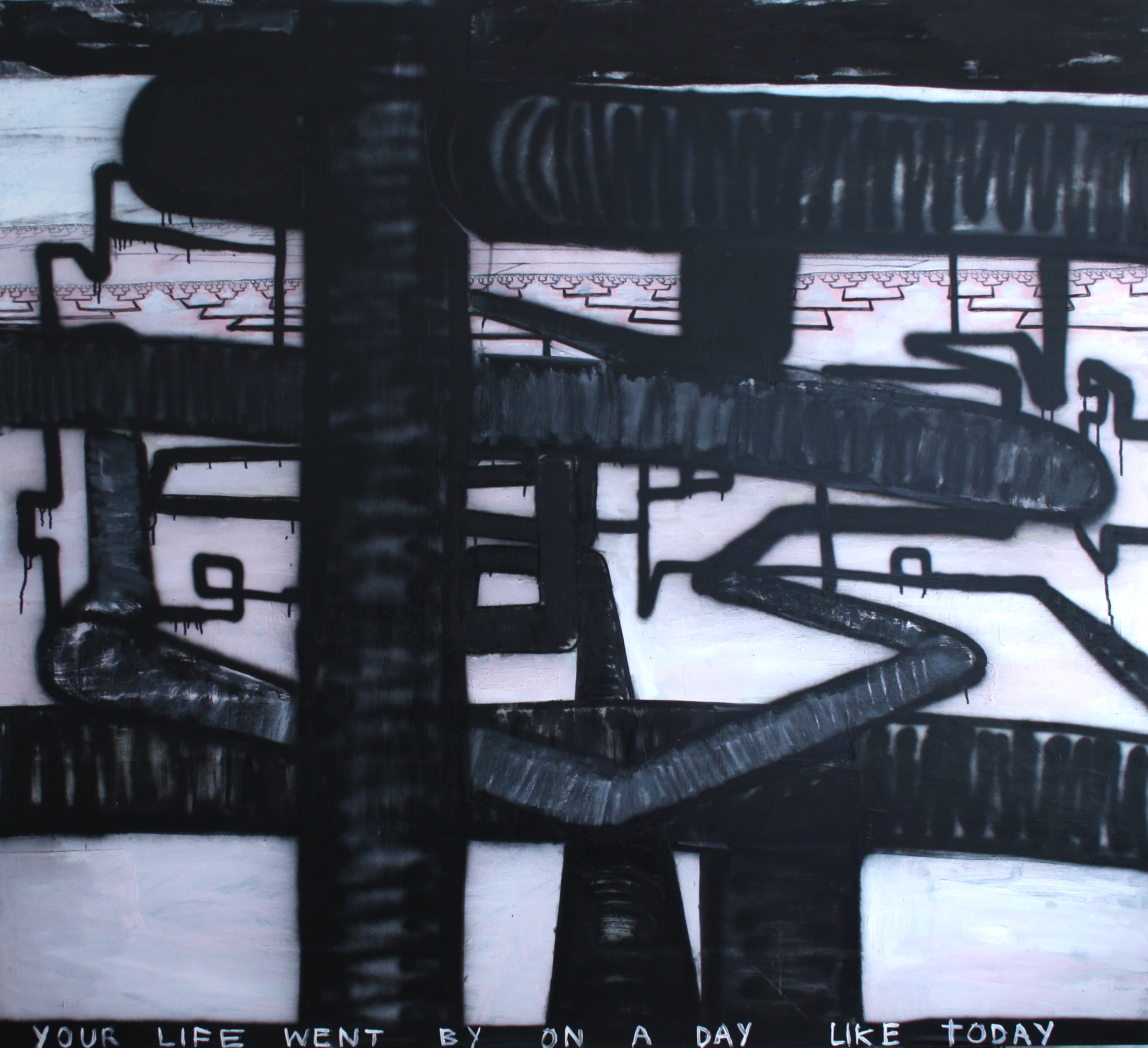 YOUR LIFE WENT BY ON A DAY LIKE TODAY, 180x200cm