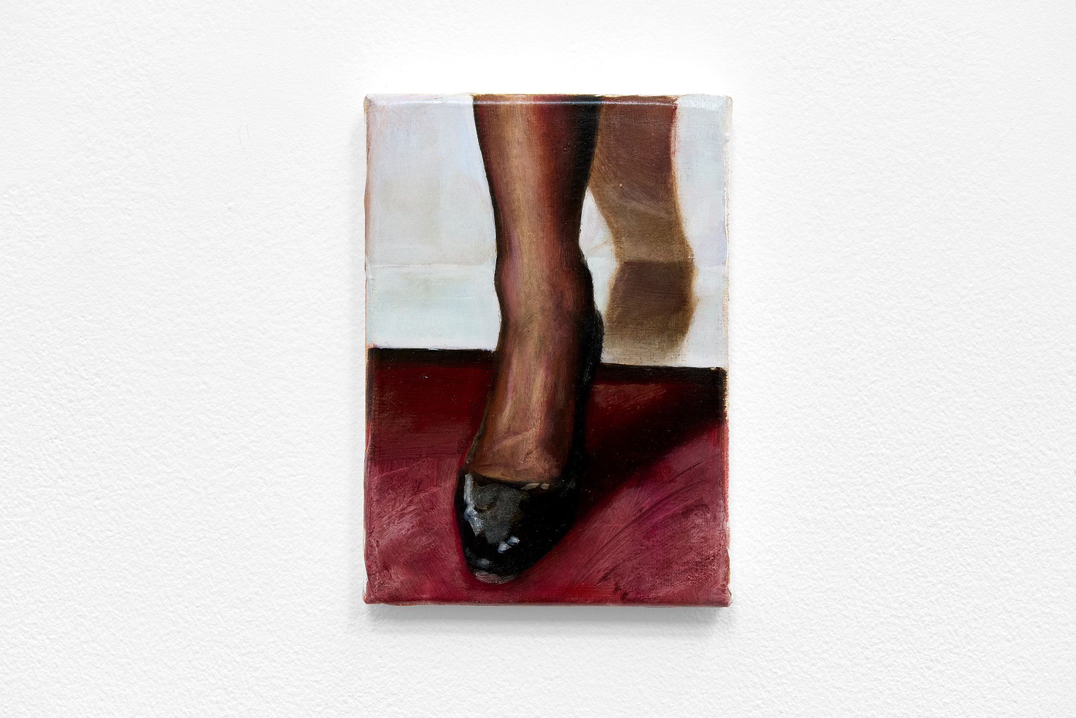 Annabelle Agbo Godeau, La Féline (2025) | Oil on canvas, 18 x 13 cm