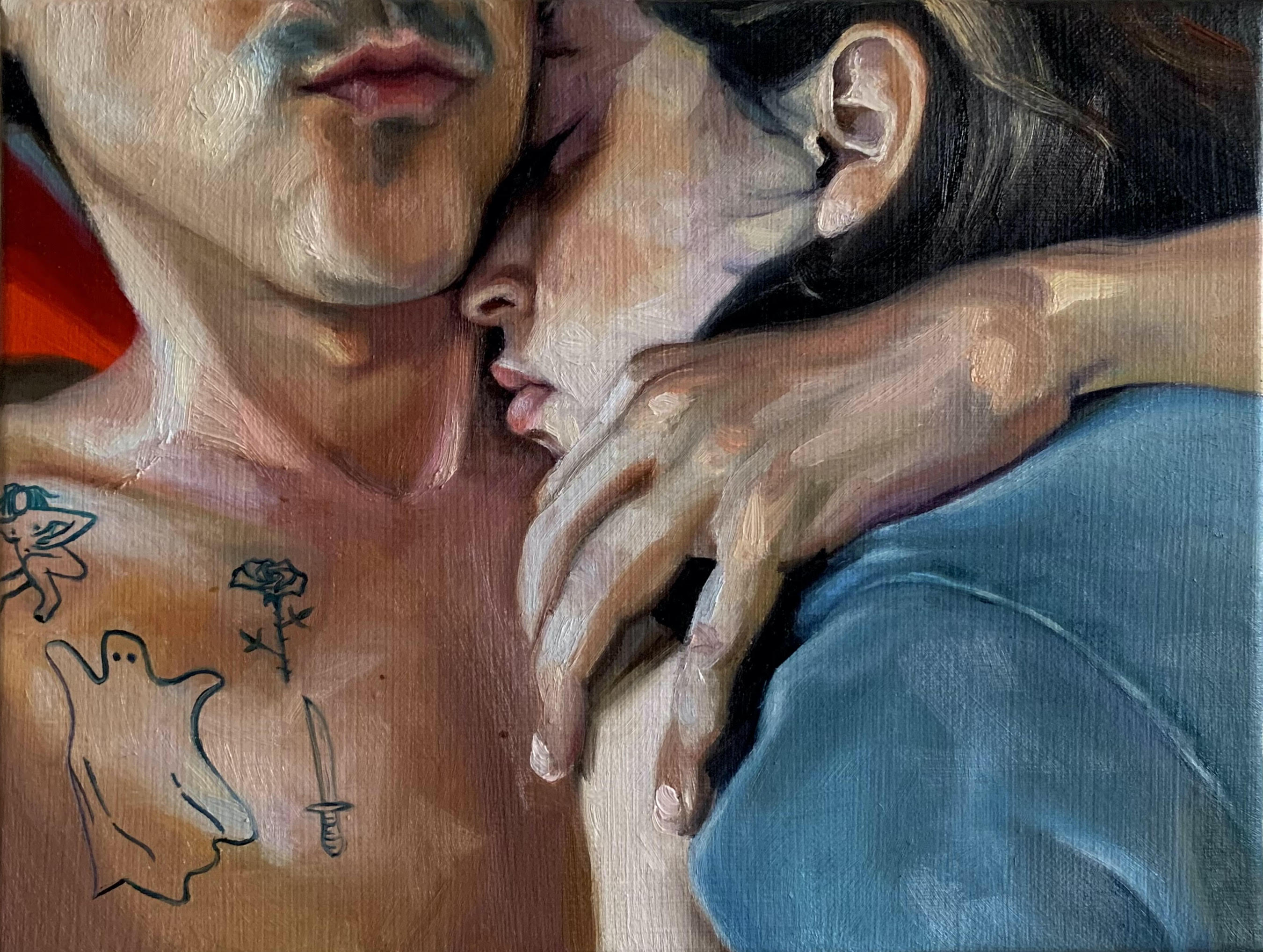 Untitled (Anniversary), oil on canvas, 9 x 12", 2021