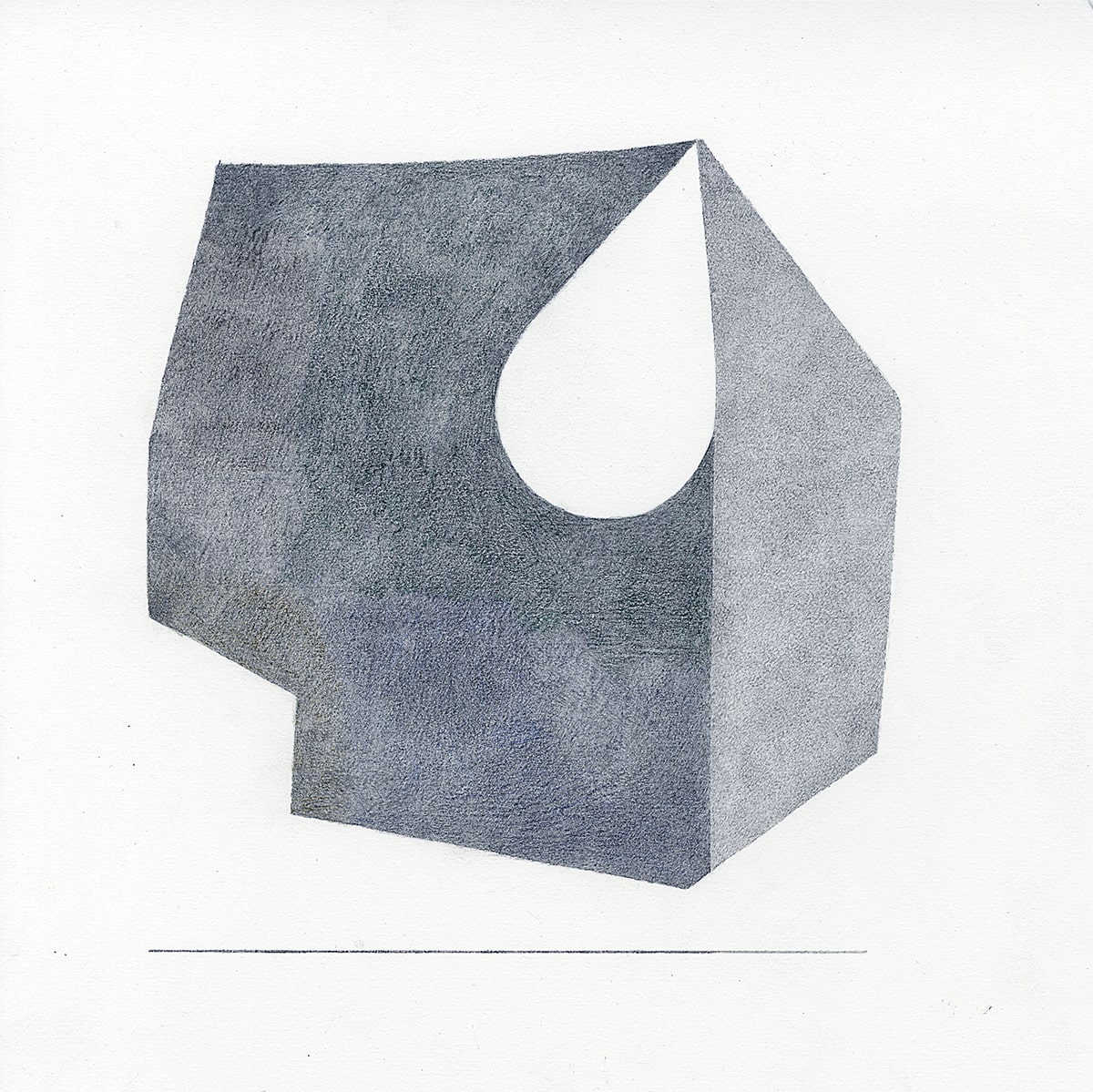 Four Walls, 2016 pencil on paper, 32.5 x 32.5cm*
