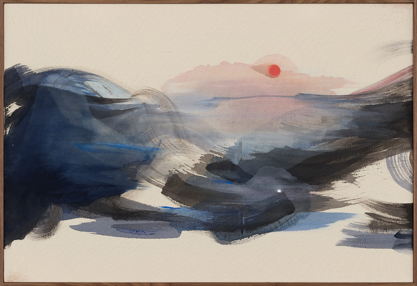 Framtidens skugga III, 2025 Acrylics on canvas 70 x 102 cm each incl. frame