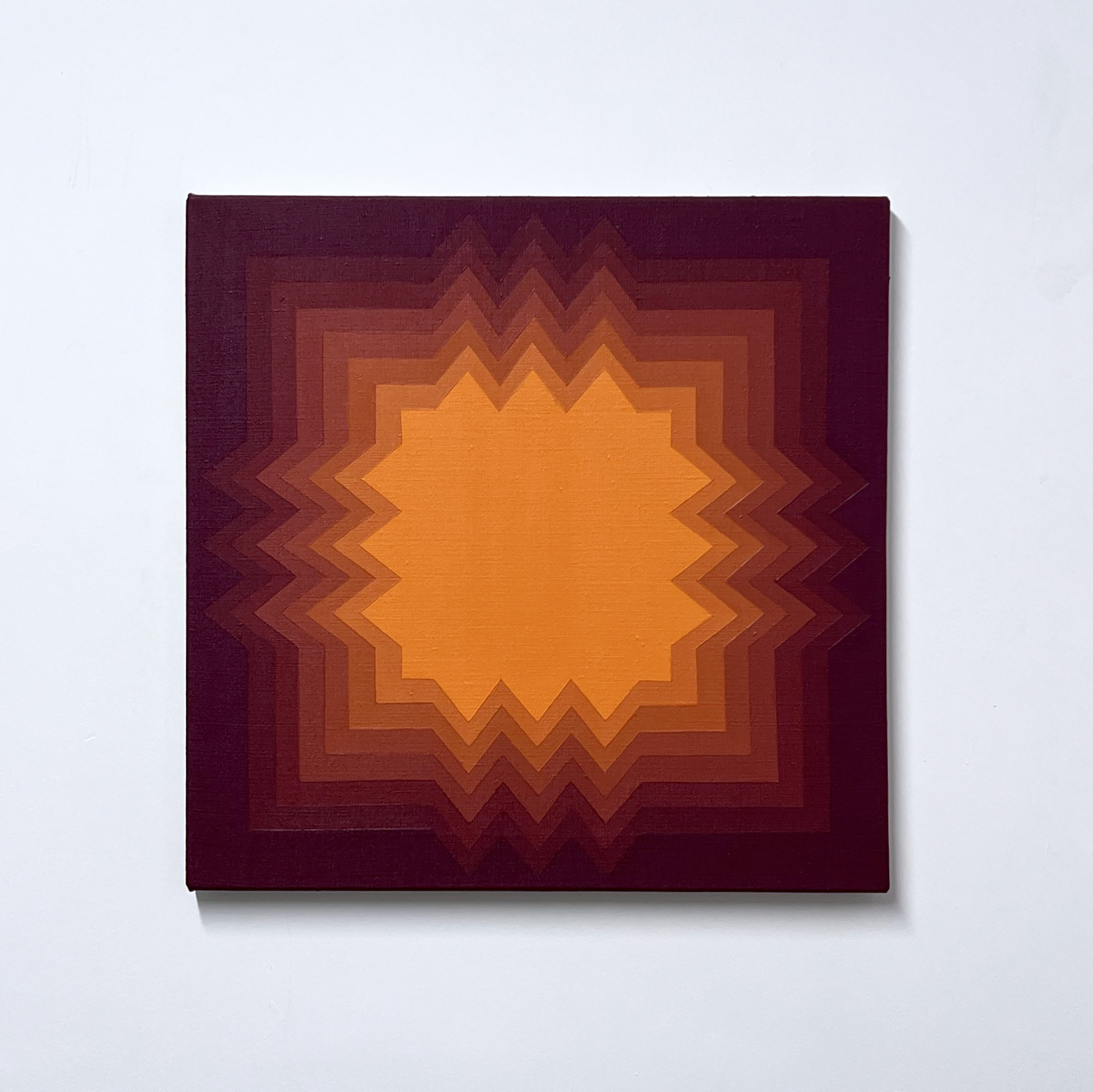 Machbands (chroma) CIV, 41cm x 41cm, acrylic on linen