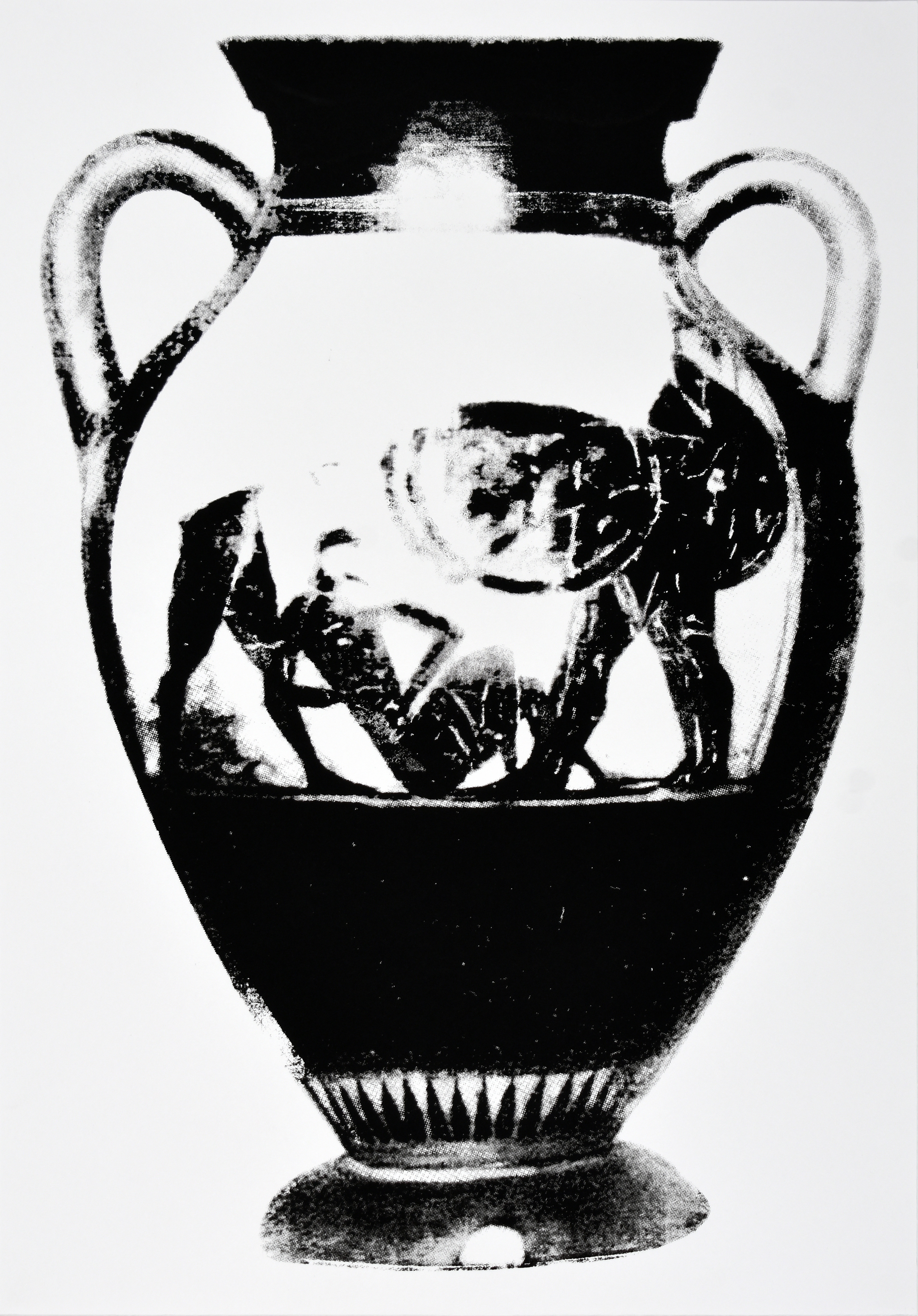 301037 (P.ND.01) A: Herakles and Geryon, Eurytion Fallen. B: Herakles and The Lion Between Athena and Iolaos, Screenprint on paper, 17.75 x 12.25 in., 2024