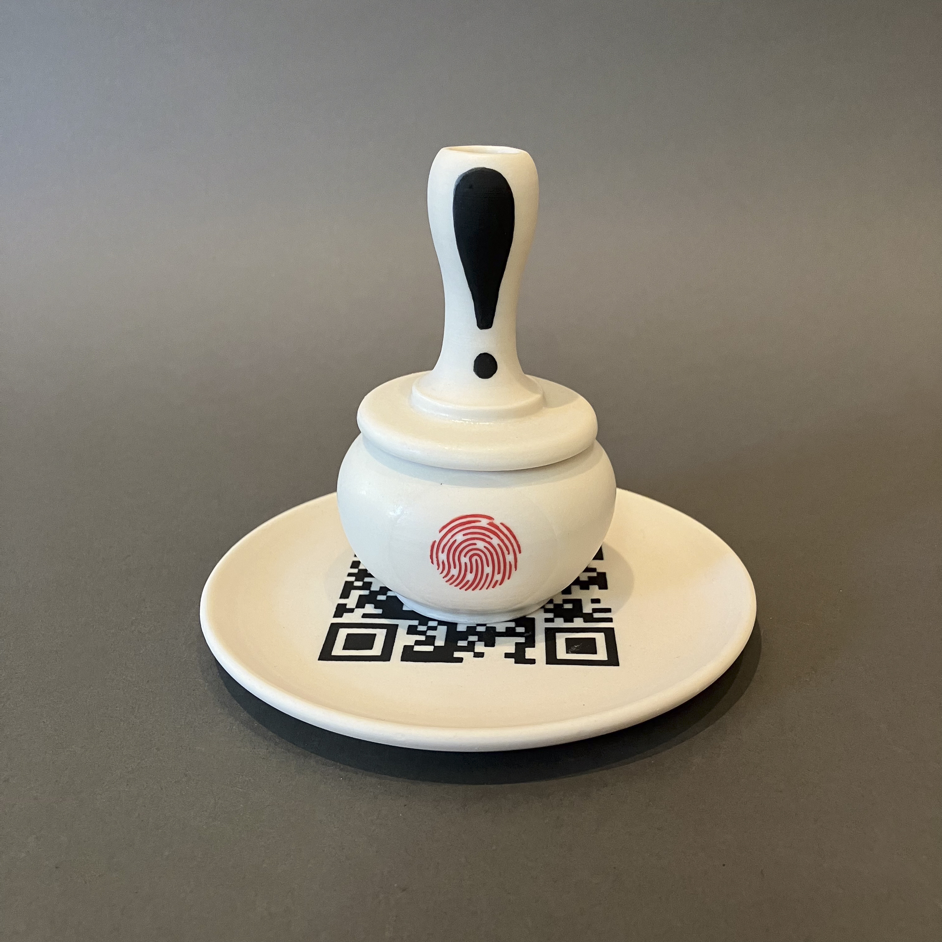 Lois Harbaugh "My Two Cents" and "QR Code"plate