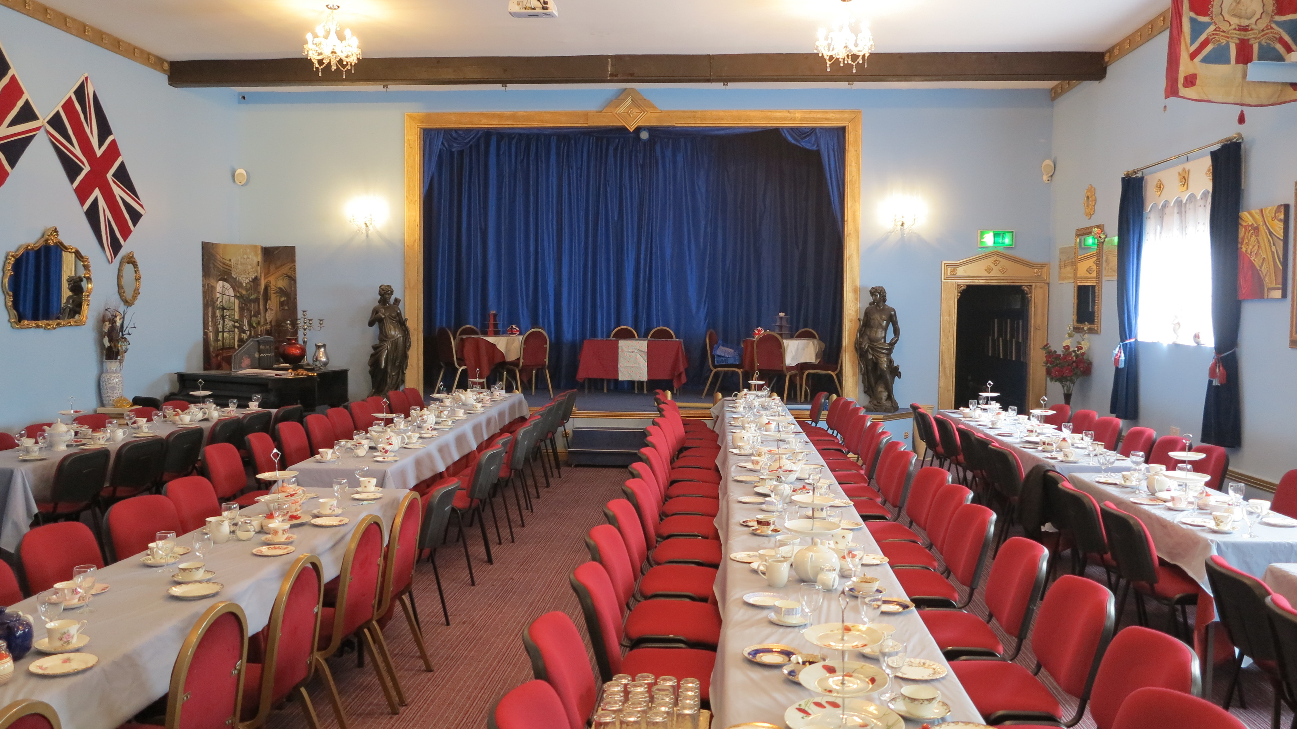 Blue Town Heritage Centre, set for a wedding tea