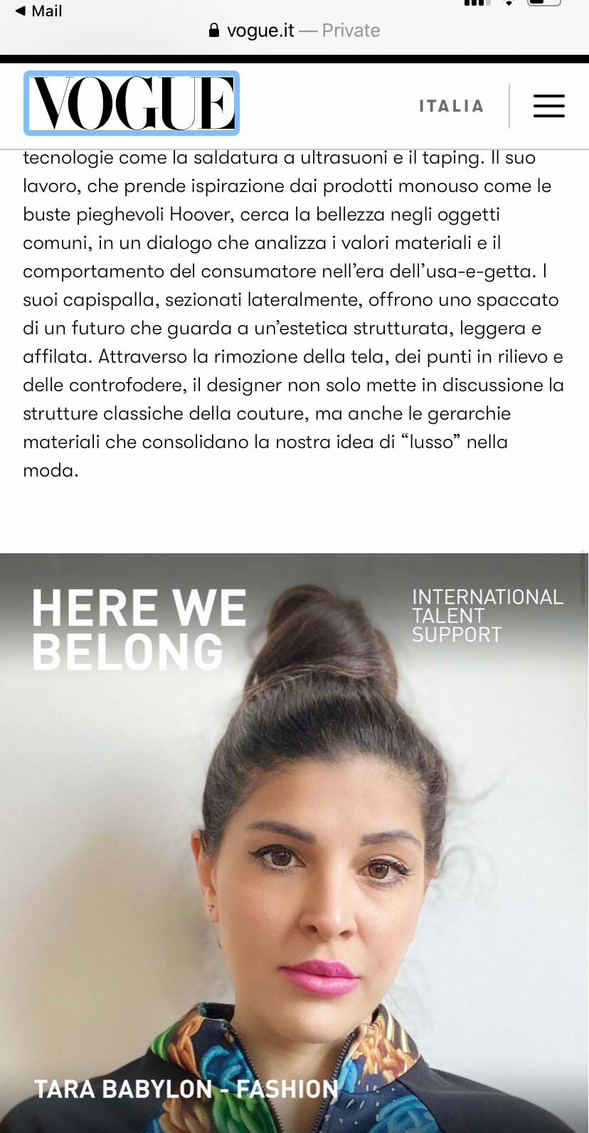 Featured on Vogue Italy