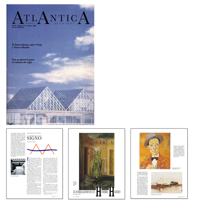 Revista 'Atl&aacute;ntica magazine' Dise&ntilde;o y maquetaci&oacute;n del N&ordm; 0 Formato: 24 x 30 cms P&aacute;ginas: 68