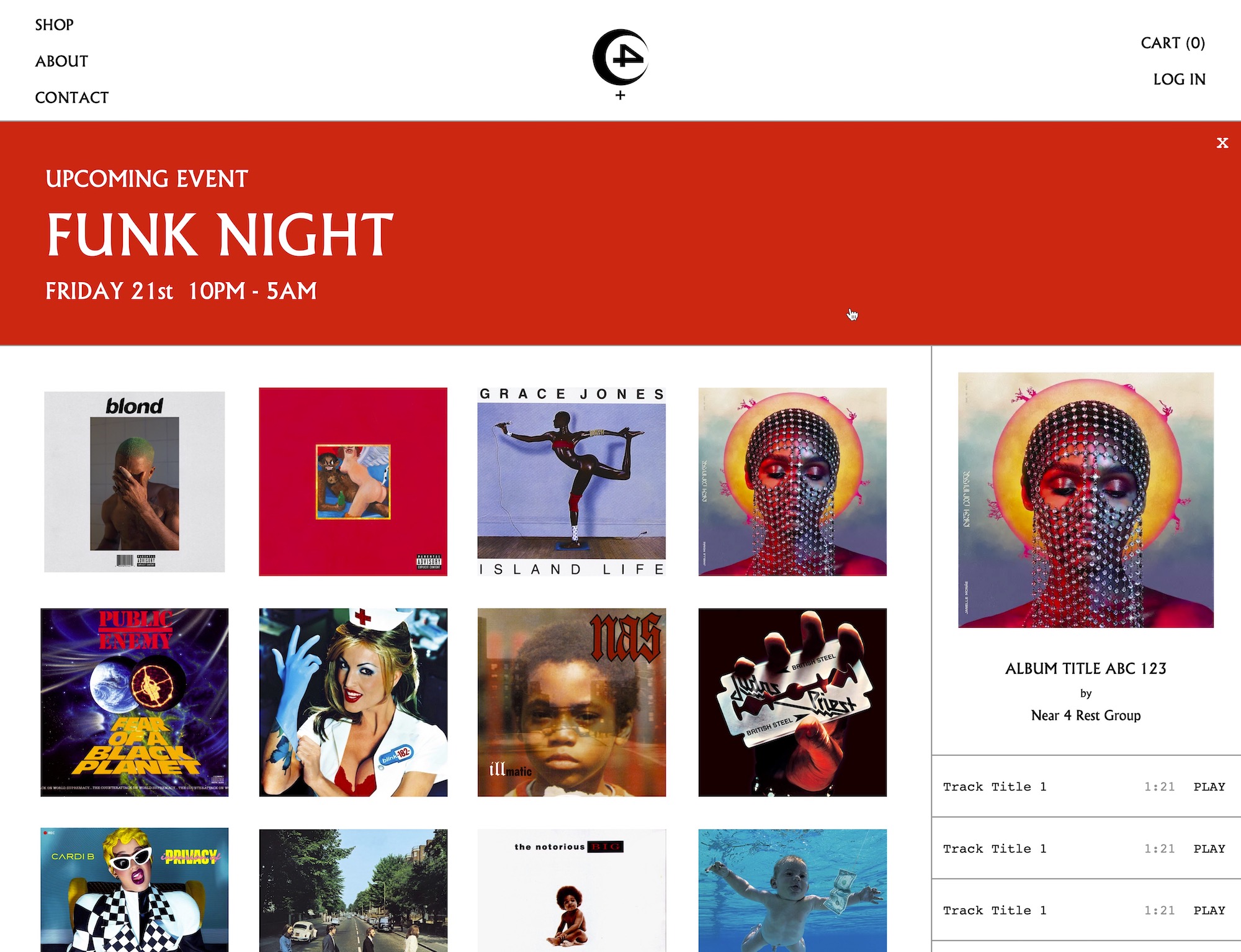 WHEN THERE ARE MUSIC RELATED EVENTS, IT COULD BE PROMOTED VIA THIS WEBPAGE.