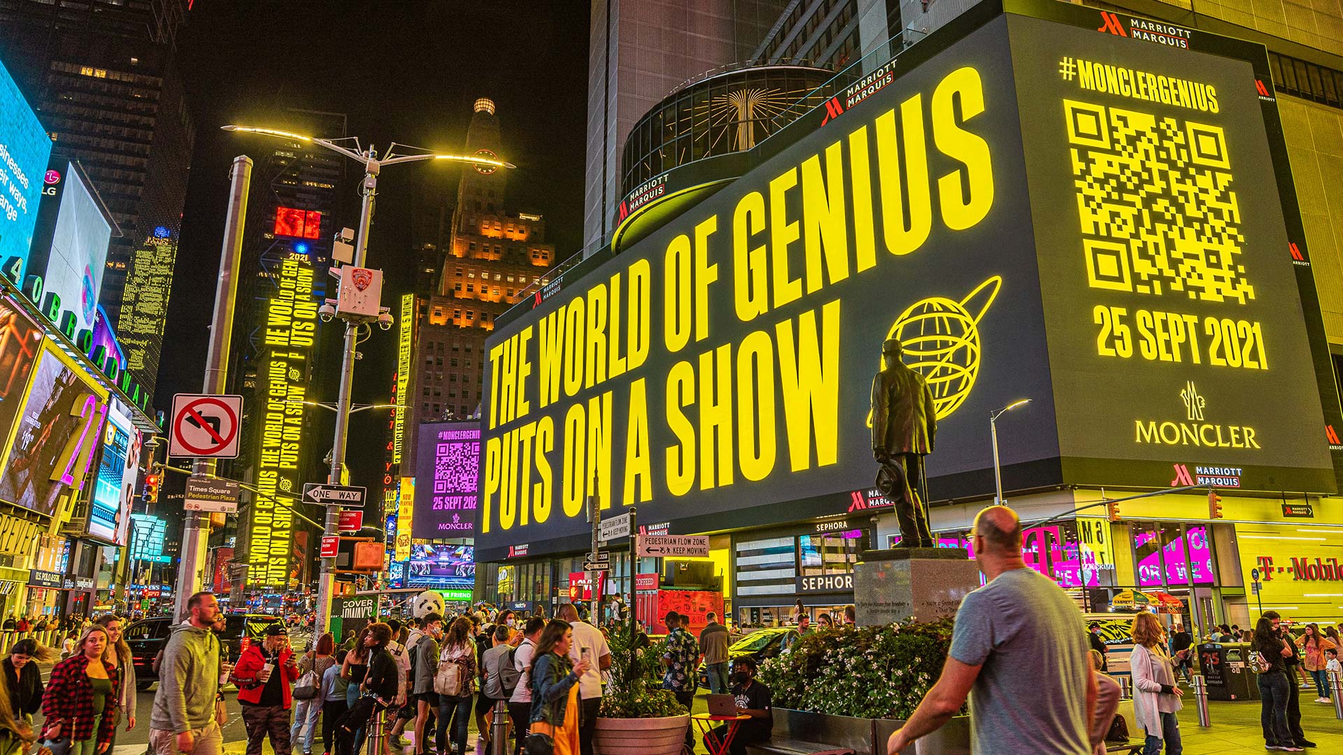 The one that took over Times Square