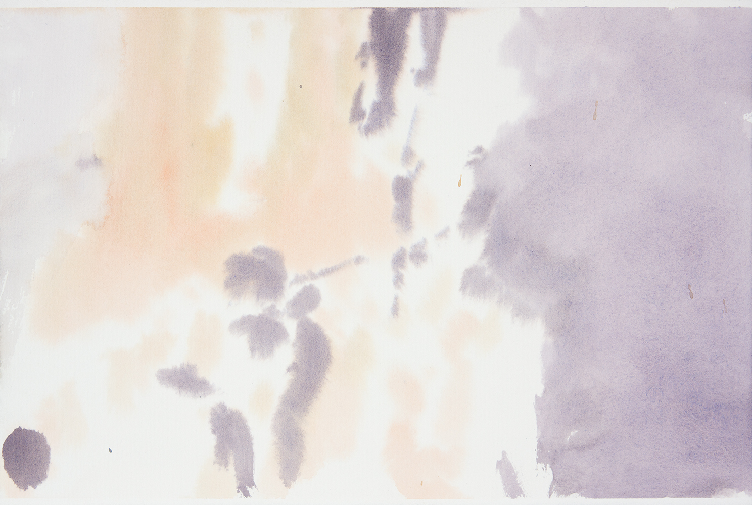 Paroi, soir, rythme (II)aquarelle sur papier19 x 28 cm, 2023