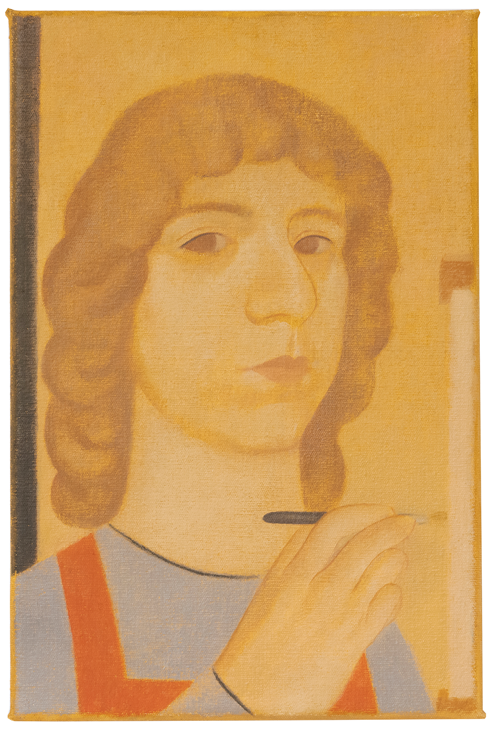 "Autorretrato aos 22 anos", 2021, óleo sobre tela