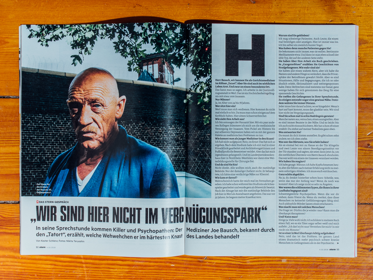 Stern / Joe Bausch Portrait / September 2018